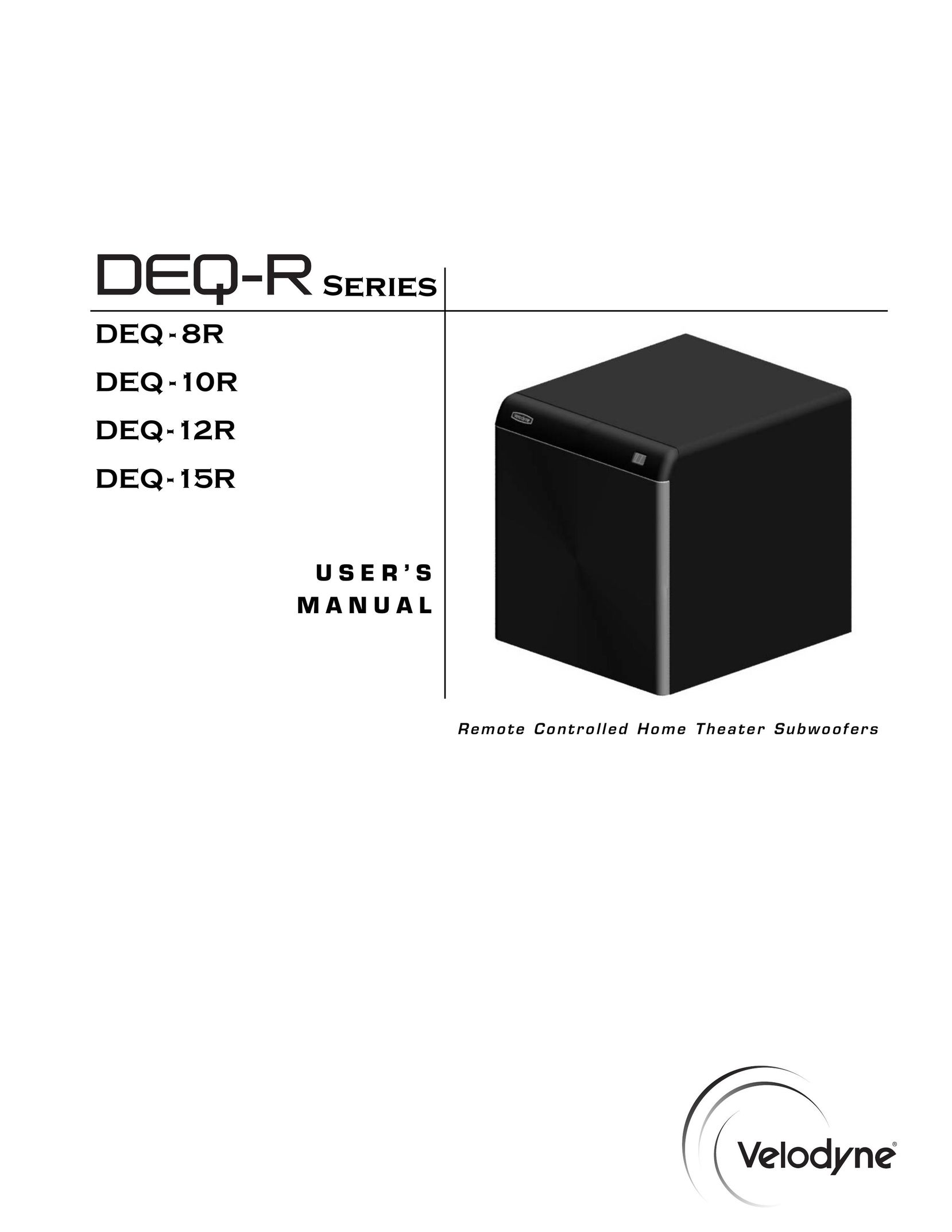 Velodyne Acoustics DEQ-8R Speaker User Manual