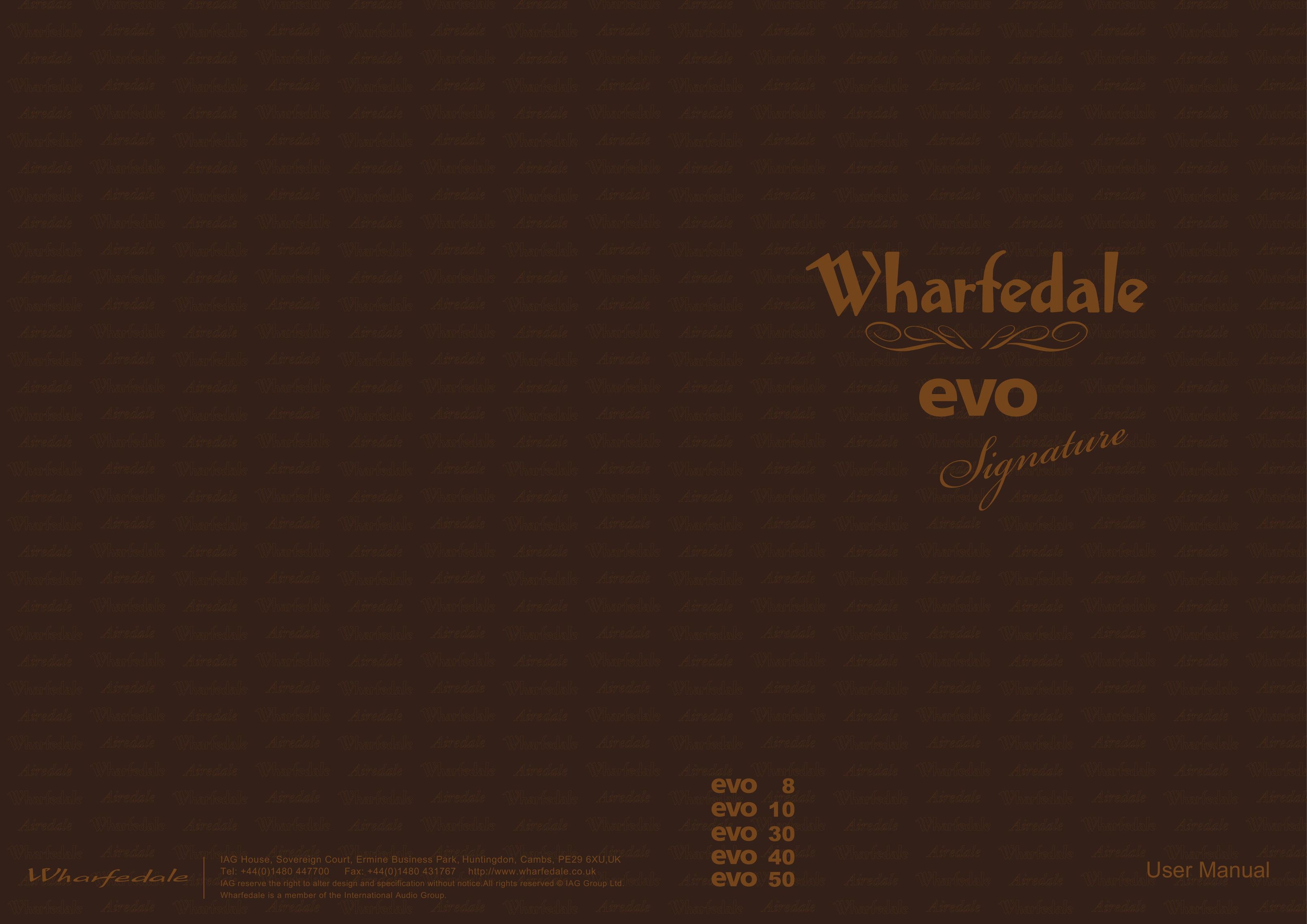 Wharfedale EVO 30 Speaker User Manual