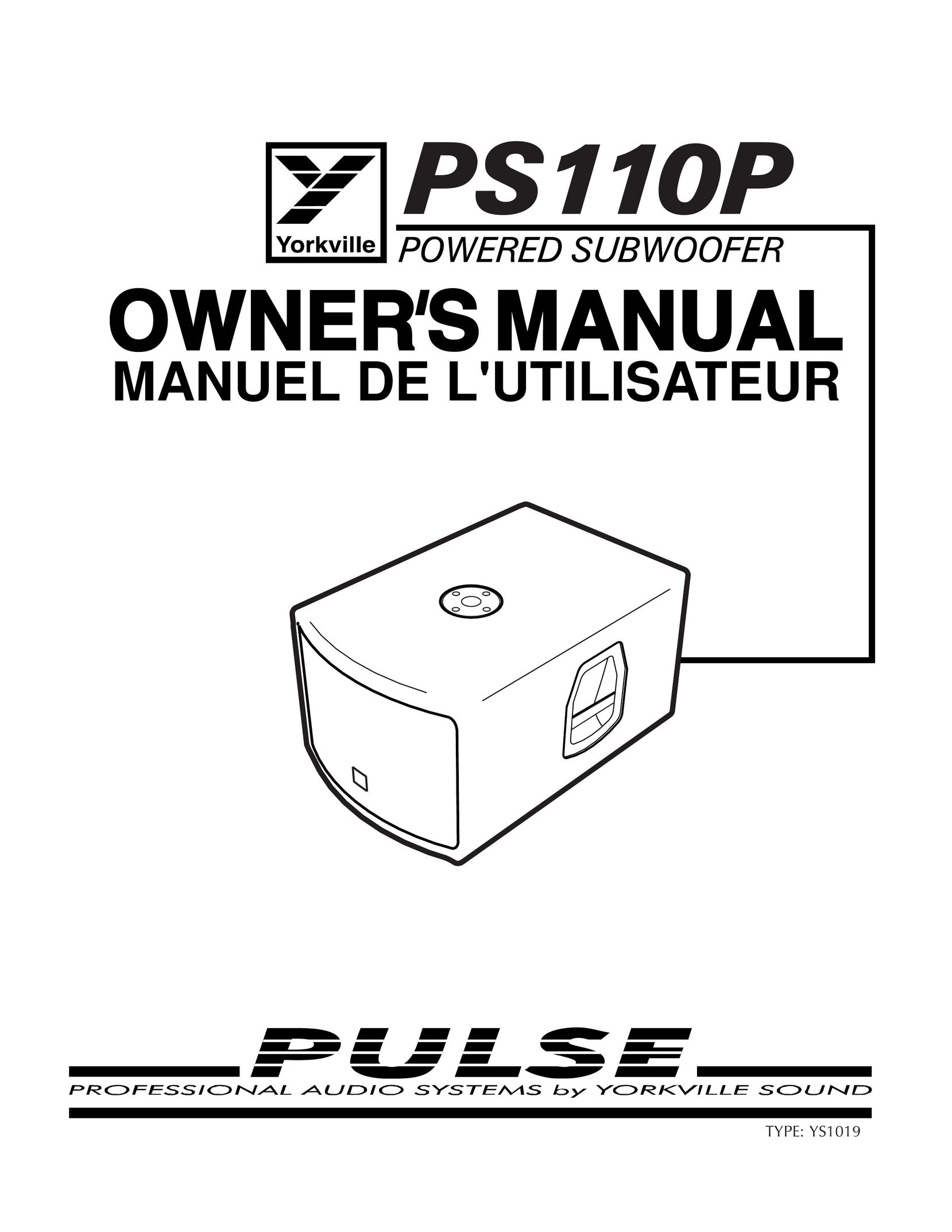 Yorkville Sound PS110P Speaker User Manual