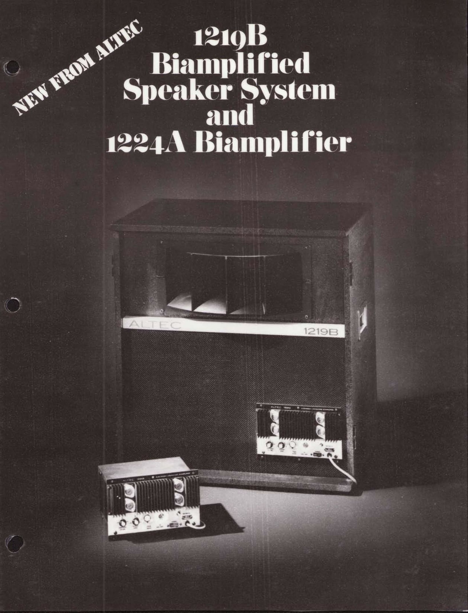 Altec Lansing 1219B Speaker System User Manual