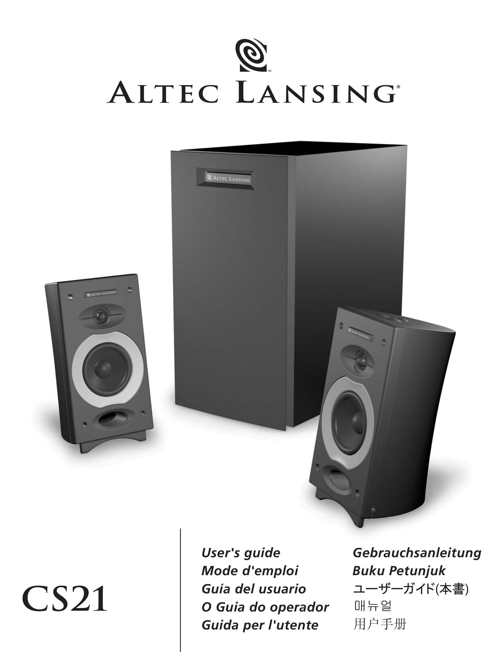 Altec Lansing CS21 Speaker System User Manual
