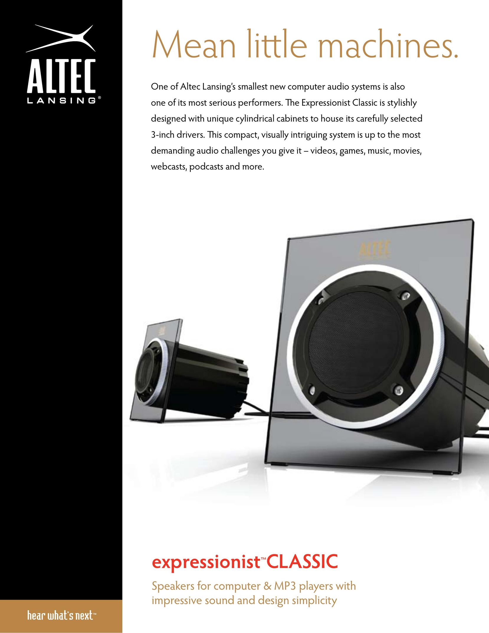 Altec Lansing FX2020 Speaker System User Manual