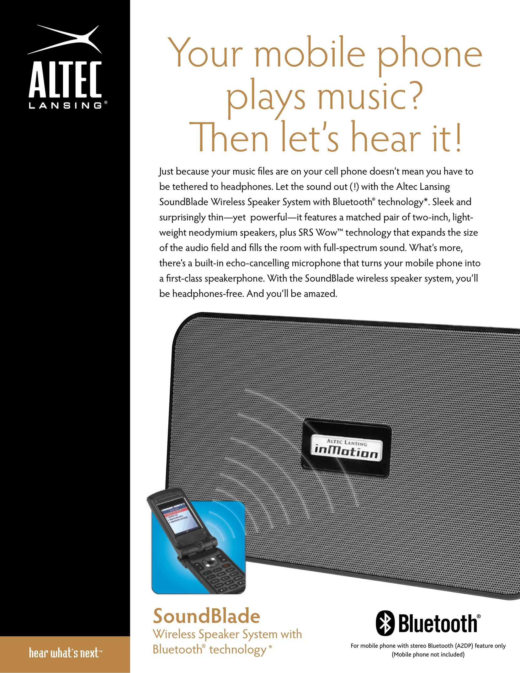 Altec Lansing iMT525 Speaker System User Manual