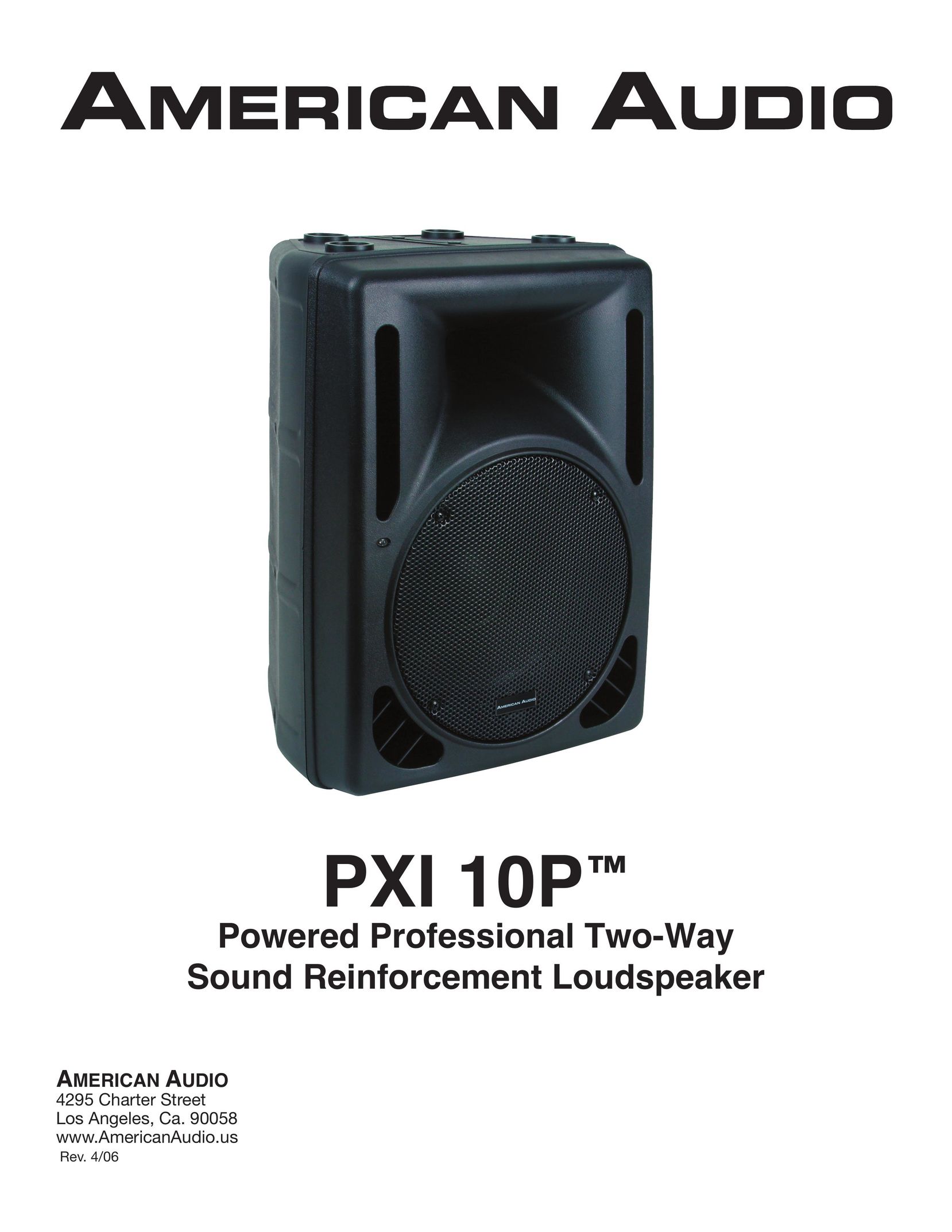 American Audio PXI 10P Speaker System User Manual