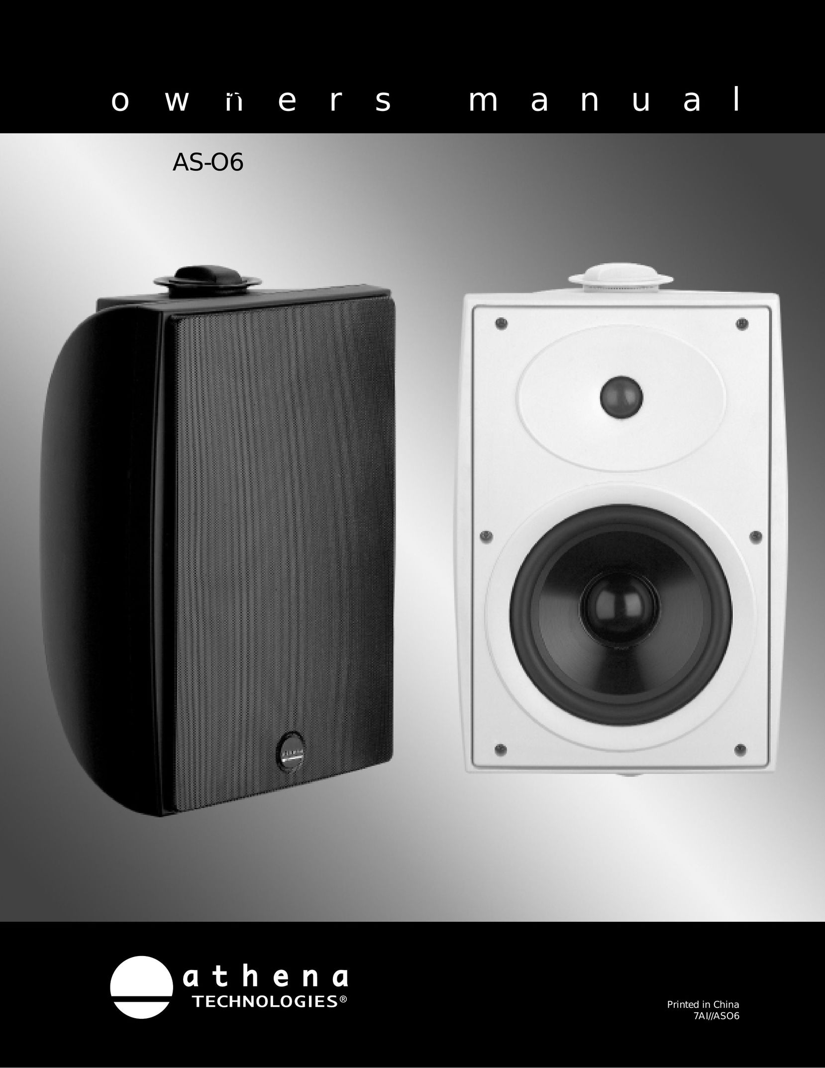Athena Technologies AS-O6 Speaker System User Manual