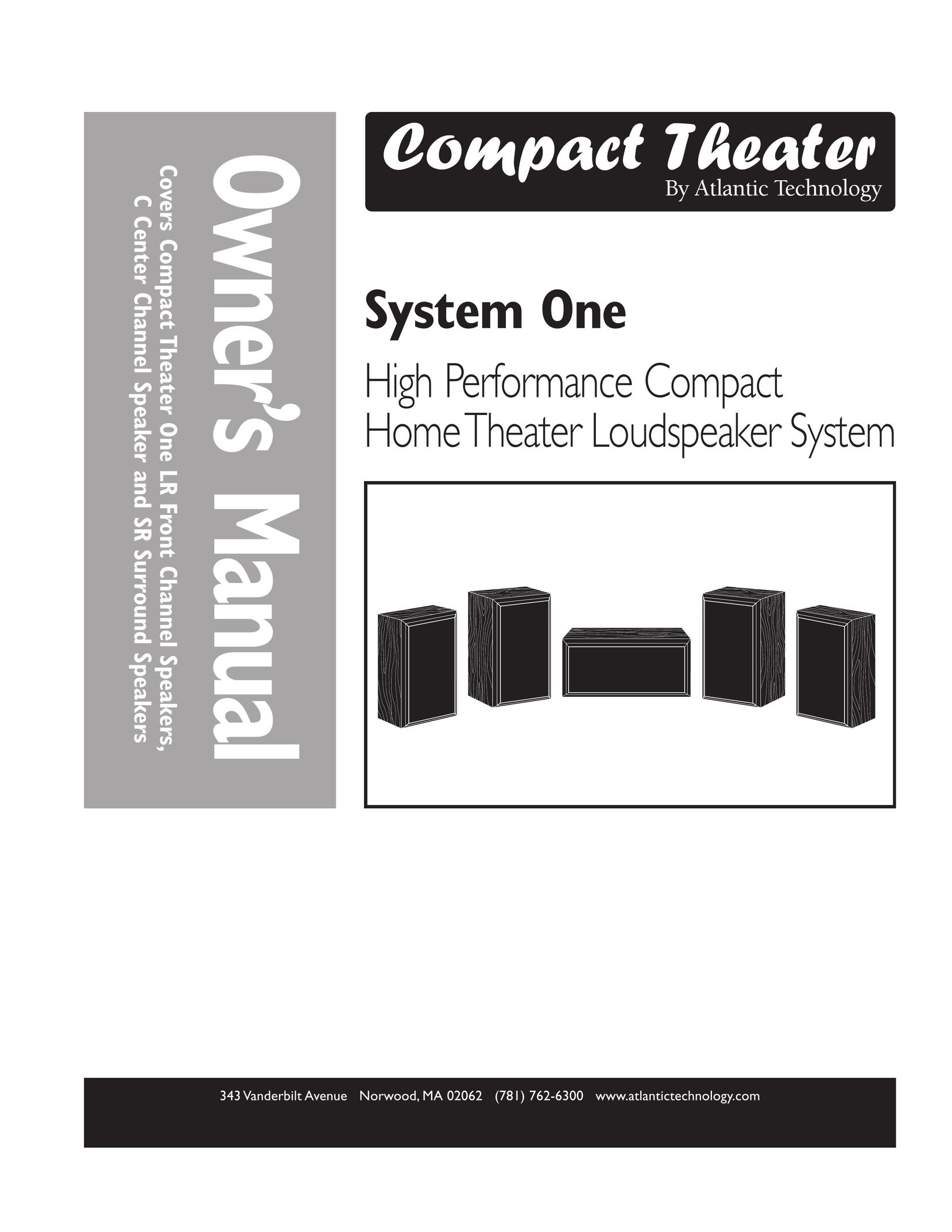 Atlantic Technology High Performance Compact Speaker System User Manual