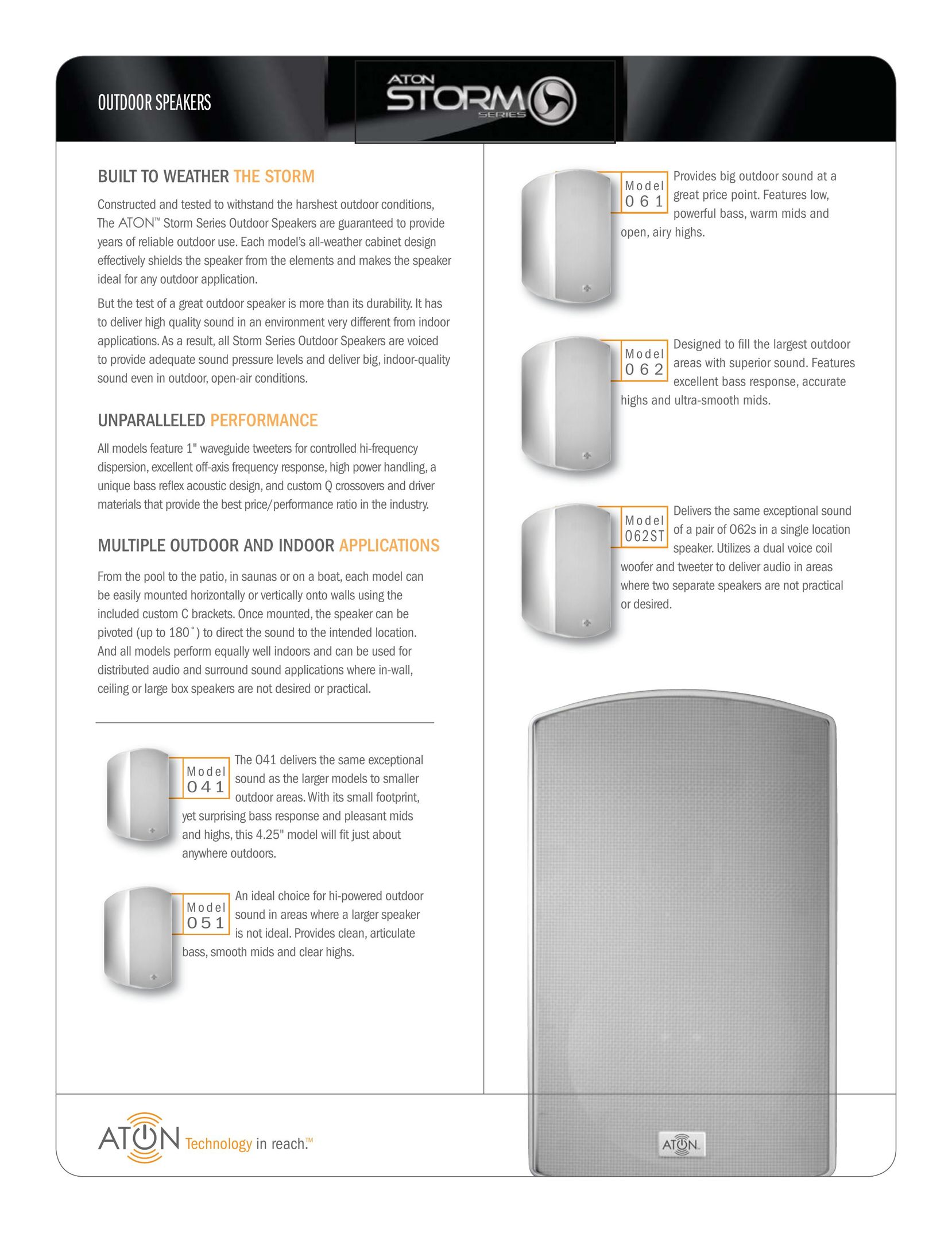 ATON 051 Speaker System User Manual