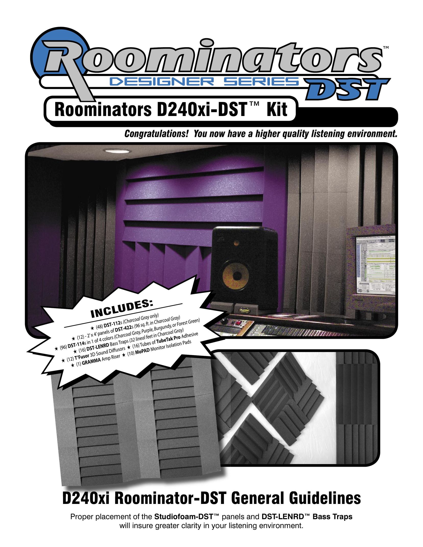 Auralex Acoustics D240xi-DST Speaker System User Manual