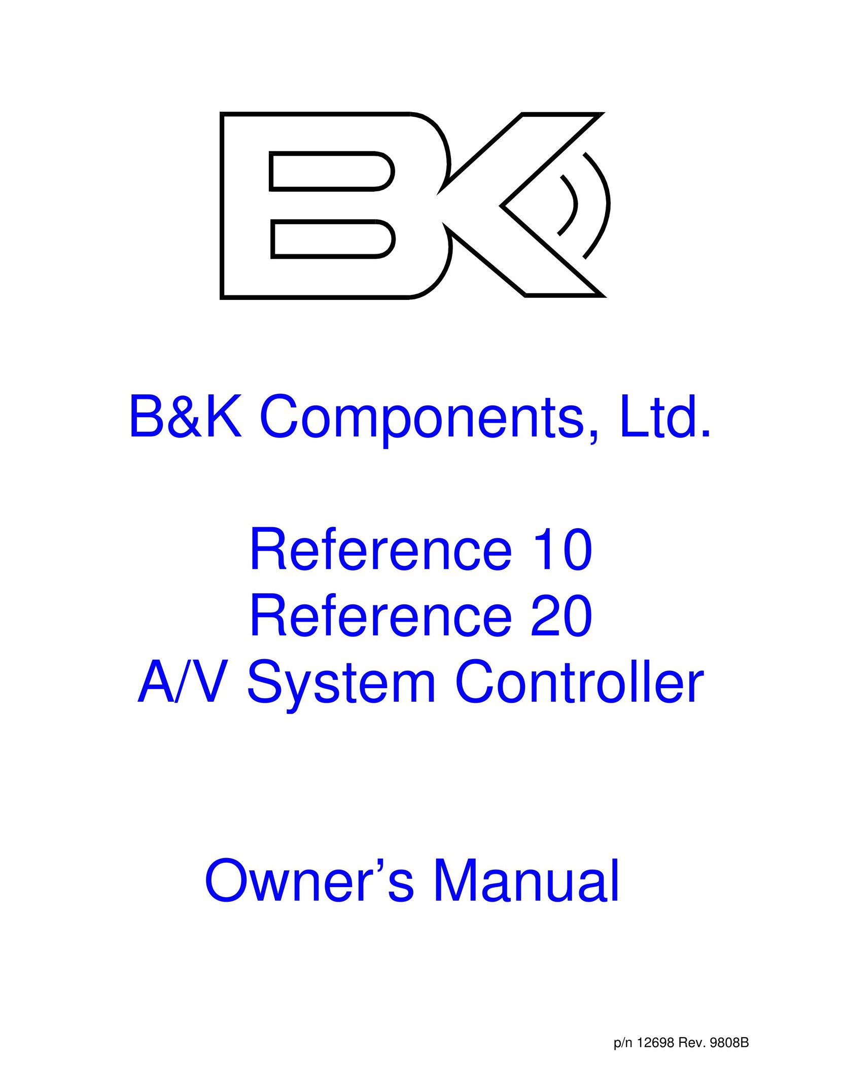 B&K p/n 12698 Speaker System User Manual