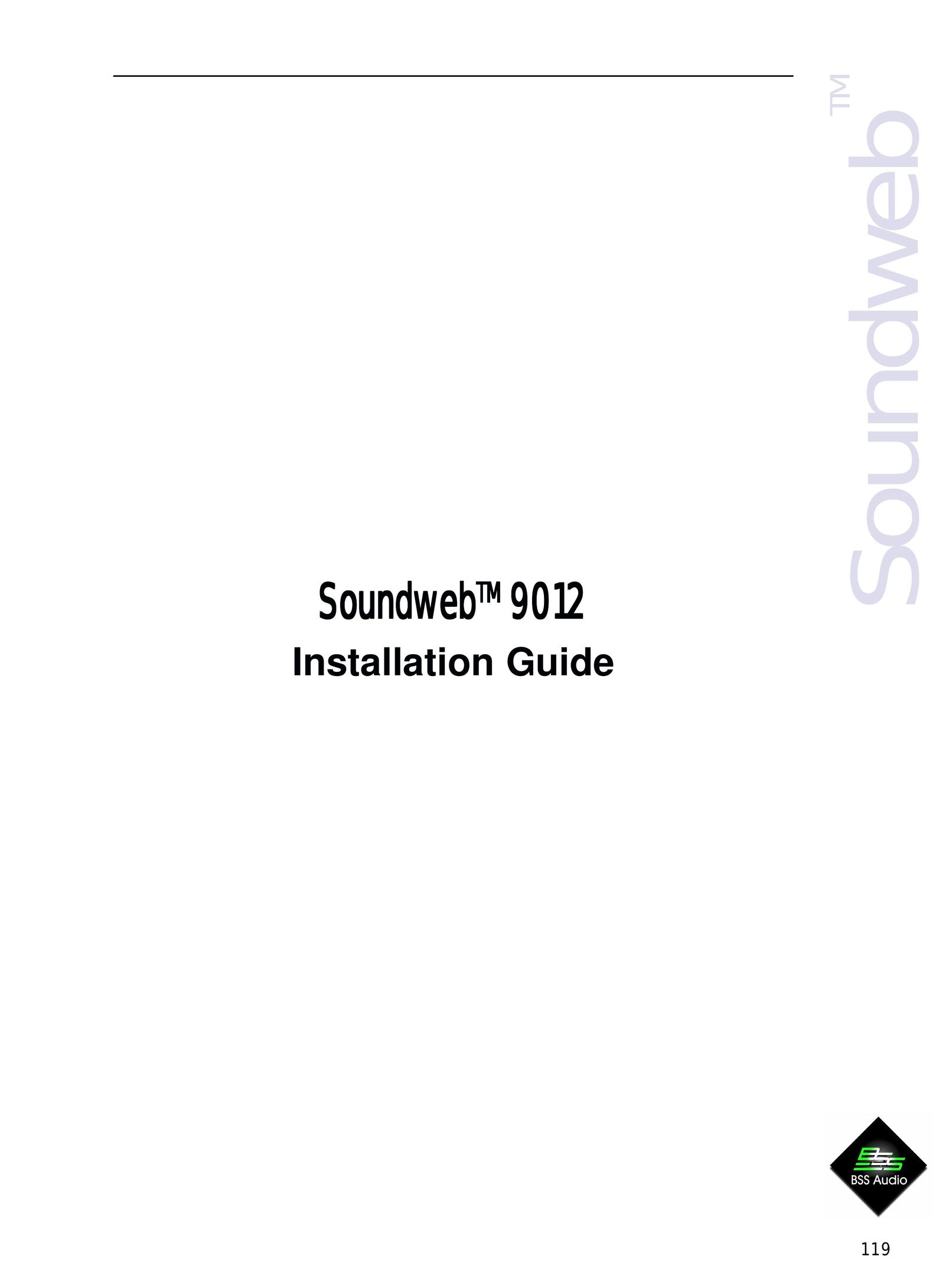 BSS Audio 9012 Speaker System User Manual