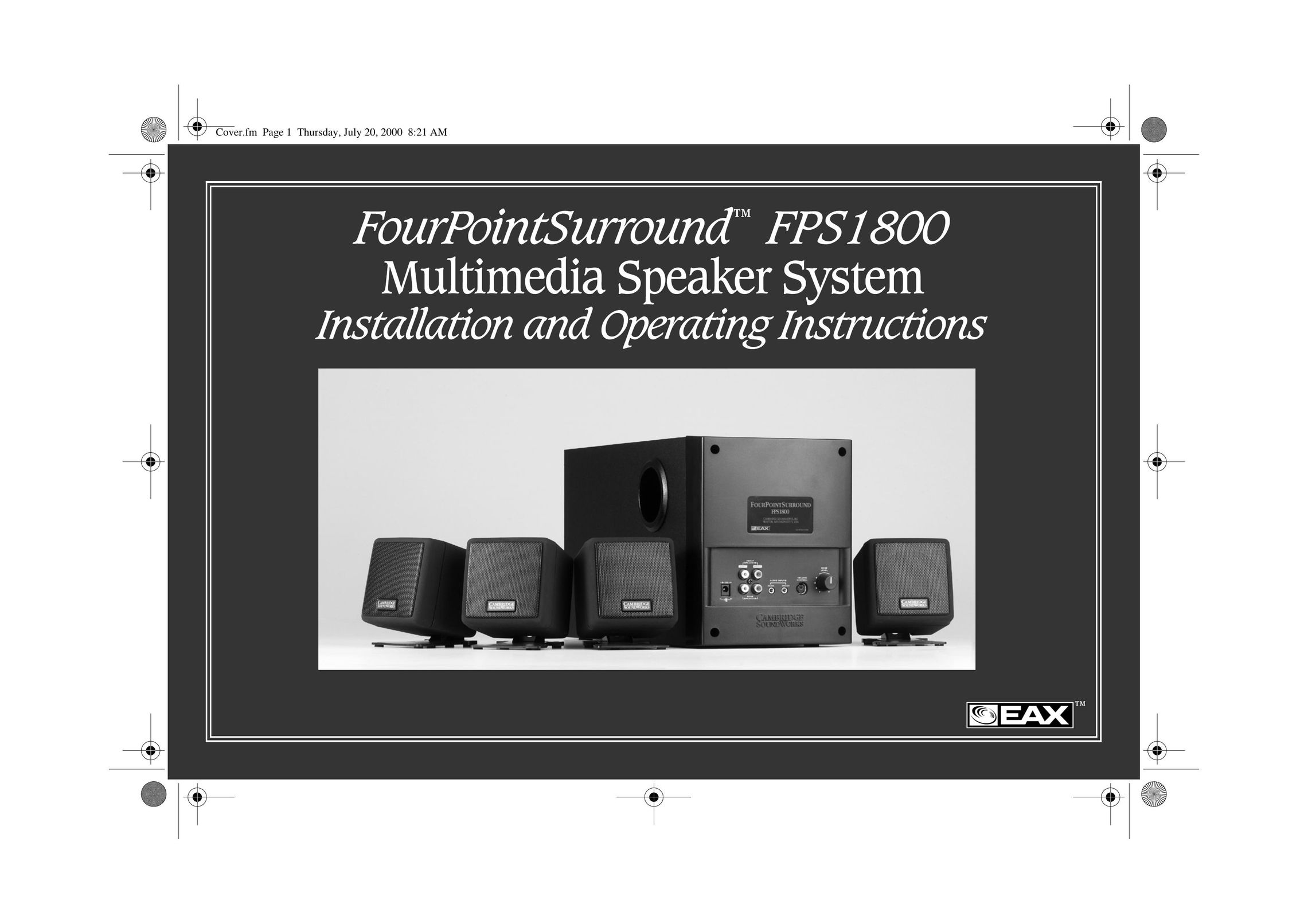 Cambridge SoundWorks FPS1800 Speaker System User Manual