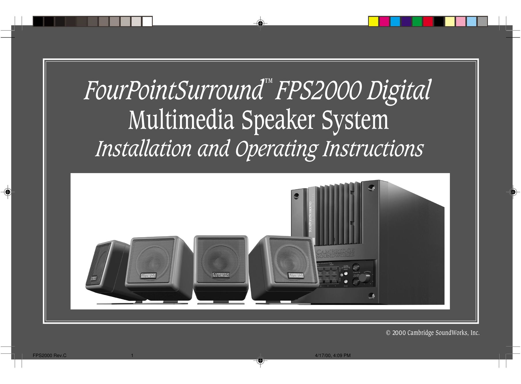 Cambridge SoundWorks FPS2000 Speaker System User Manual