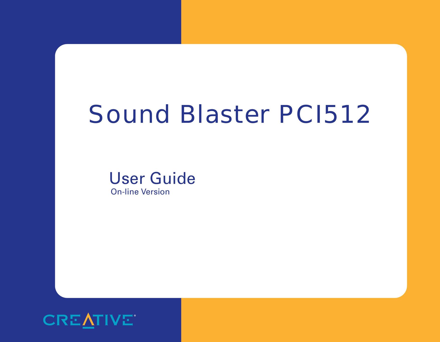Creative Sound Blaster Speaker System User Manual