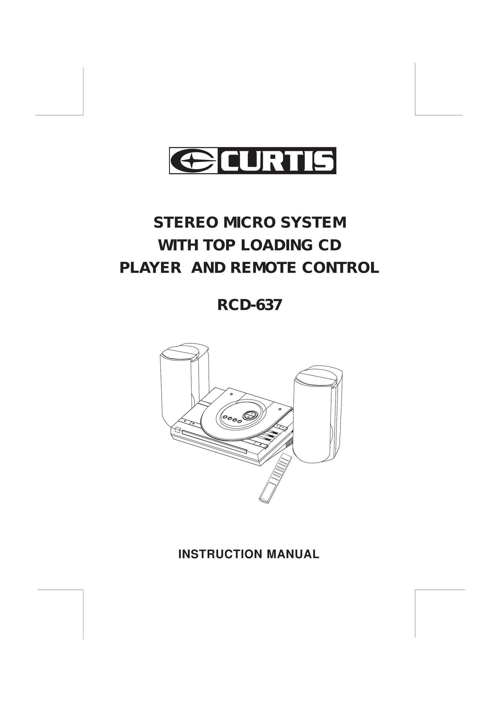 Curtis RCD-637 Speaker System User Manual