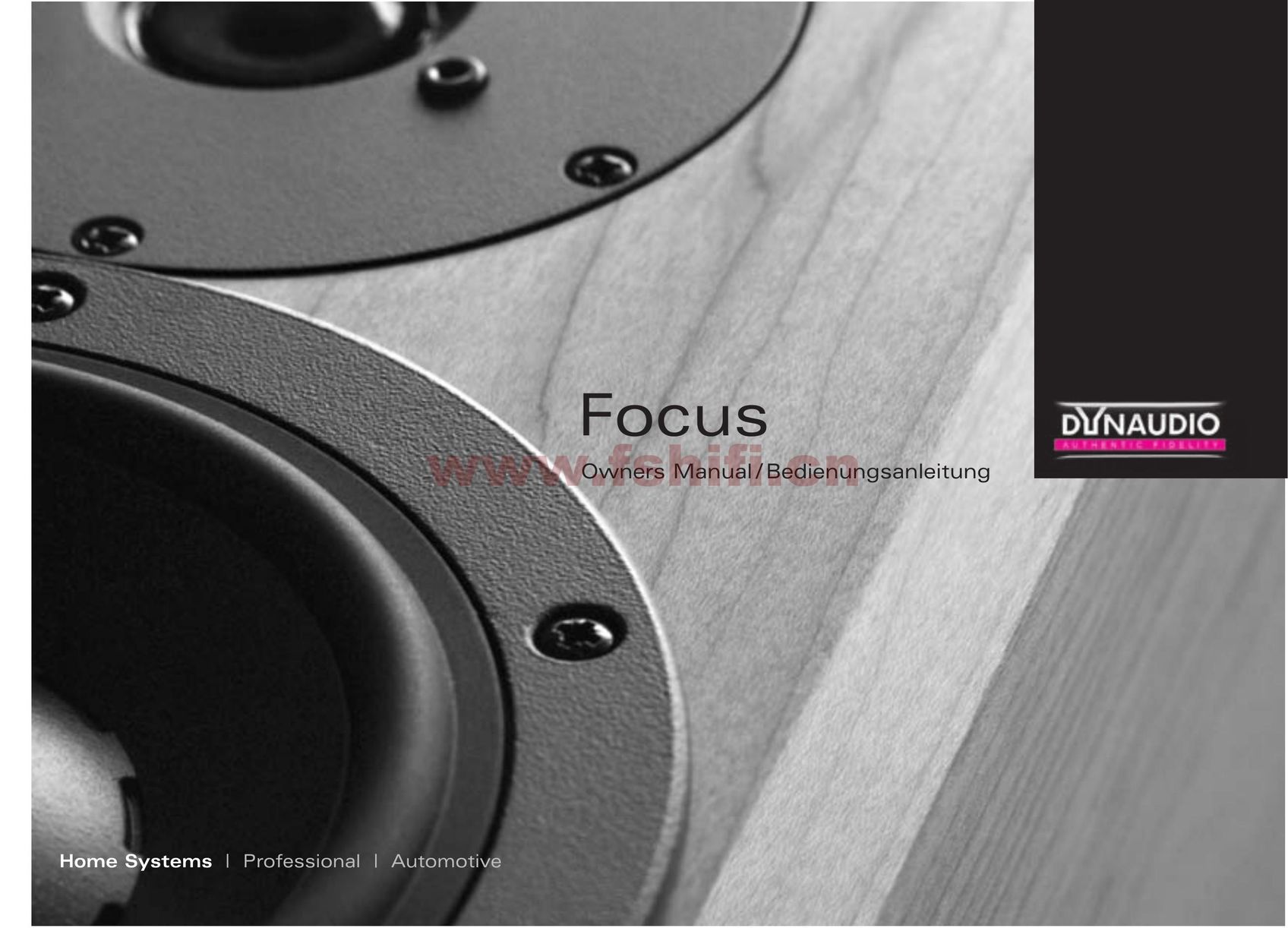 Dynaudio Focus loudspeakers Speaker System User Manual