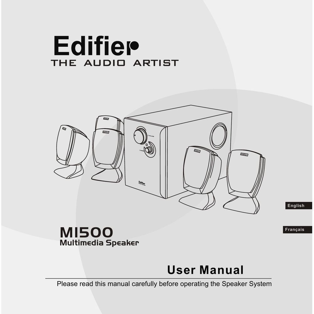 Edifier Enterprises Canada M1500 Speaker System User Manual
