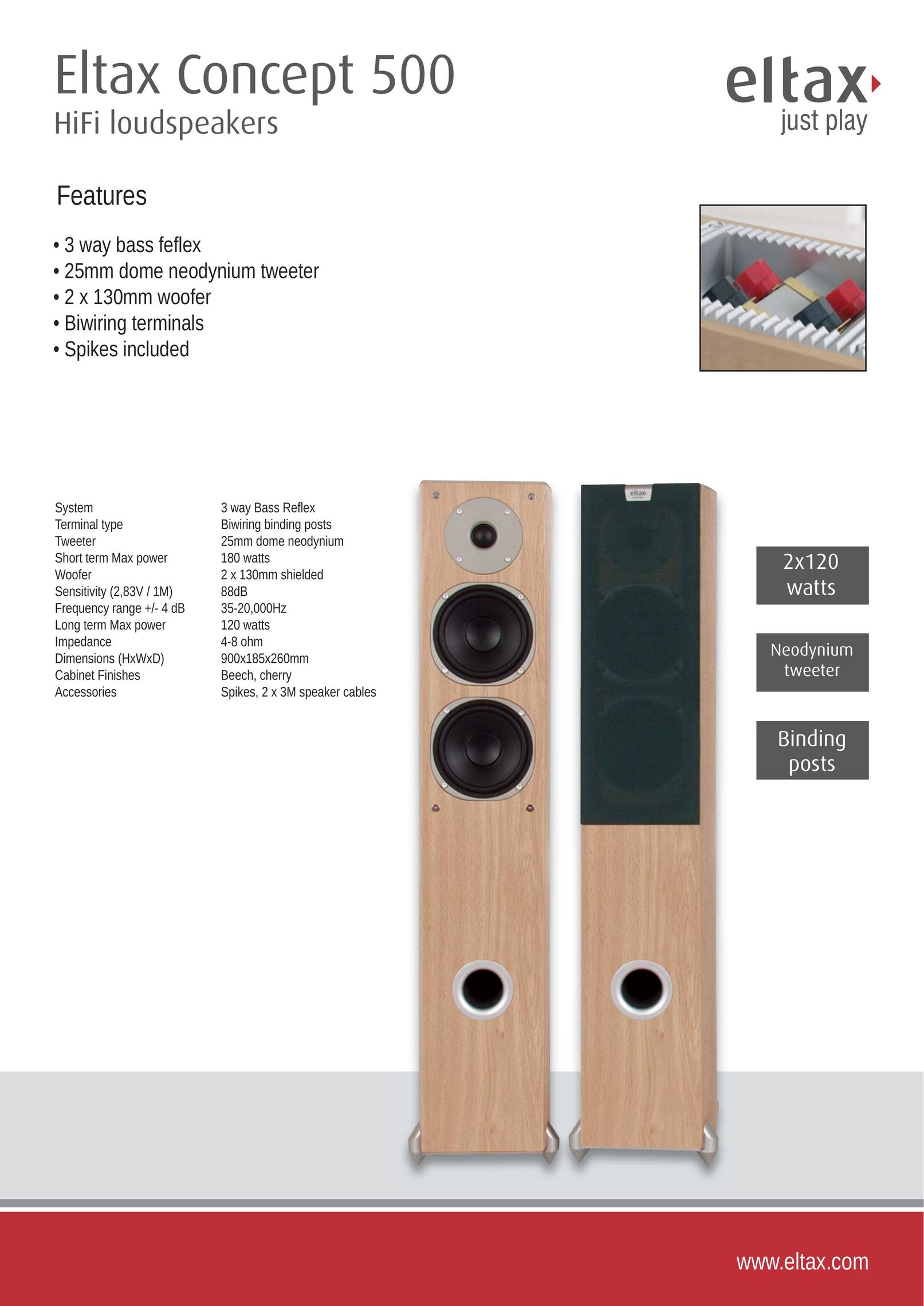 Eltax Concept 500 Speaker System User Manual