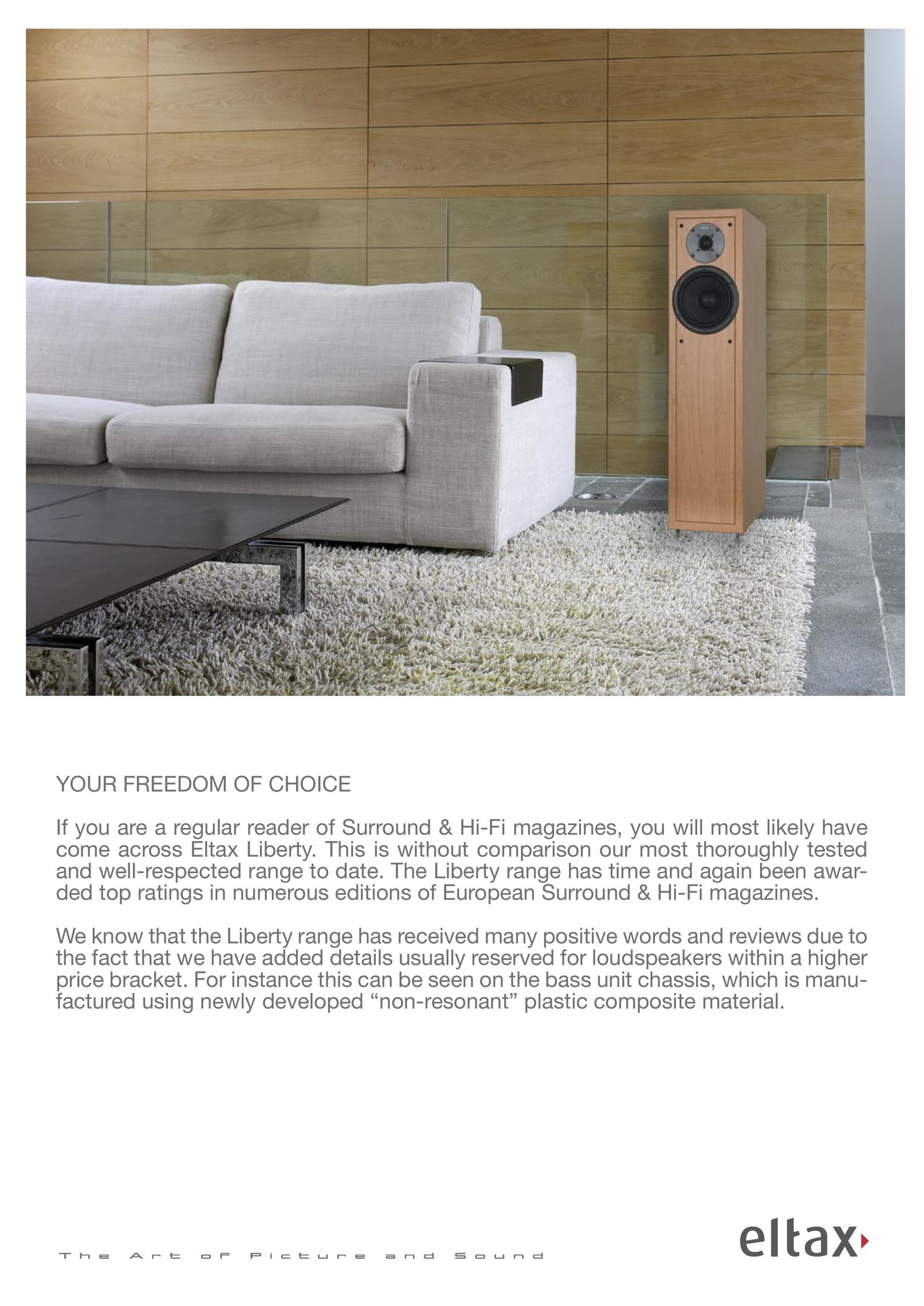 Eltax Liberty Series Speaker System User Manual