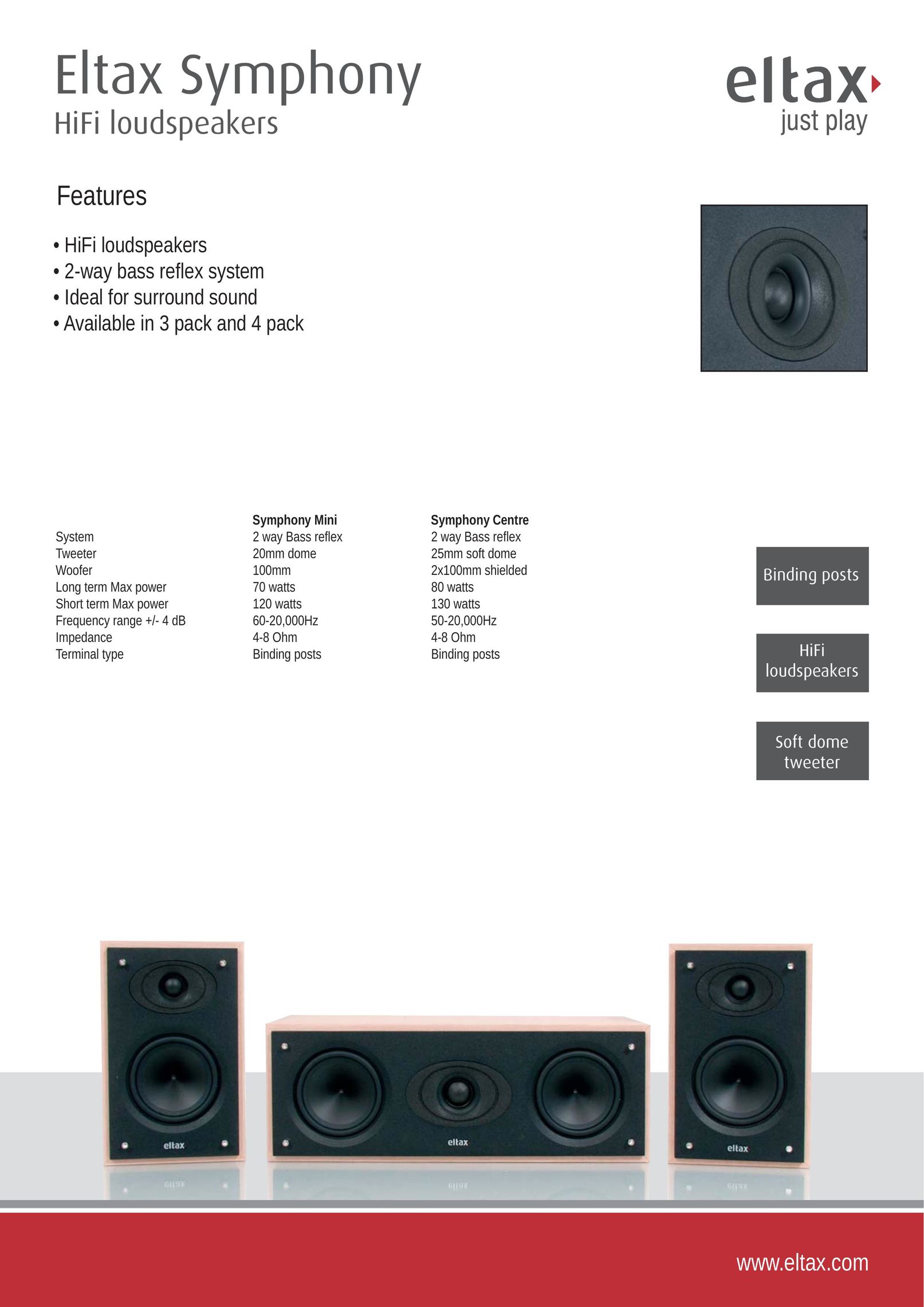 Eltax Symphony Speaker System User Manual