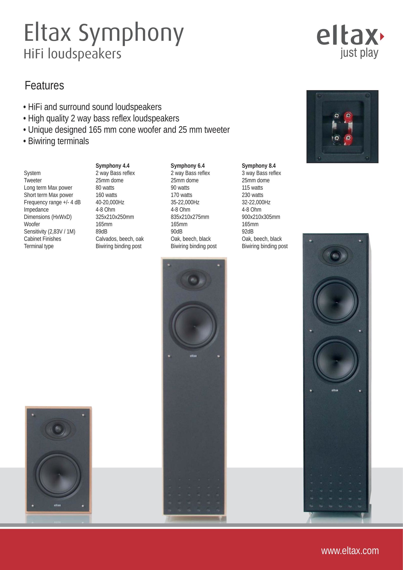 Eltax Symphony 4.4 Speaker System User Manual