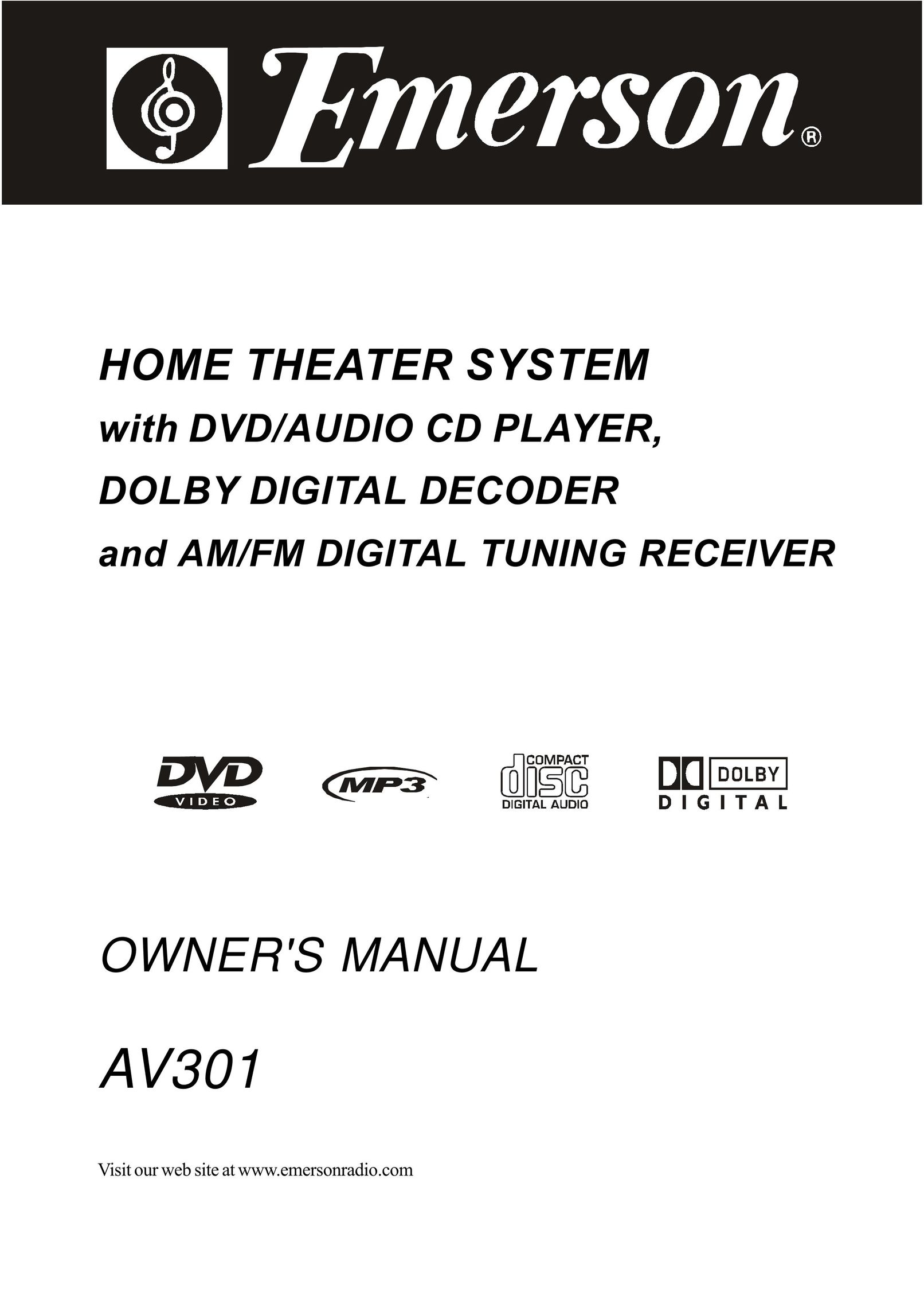 Emerson AV301 Speaker System User Manual