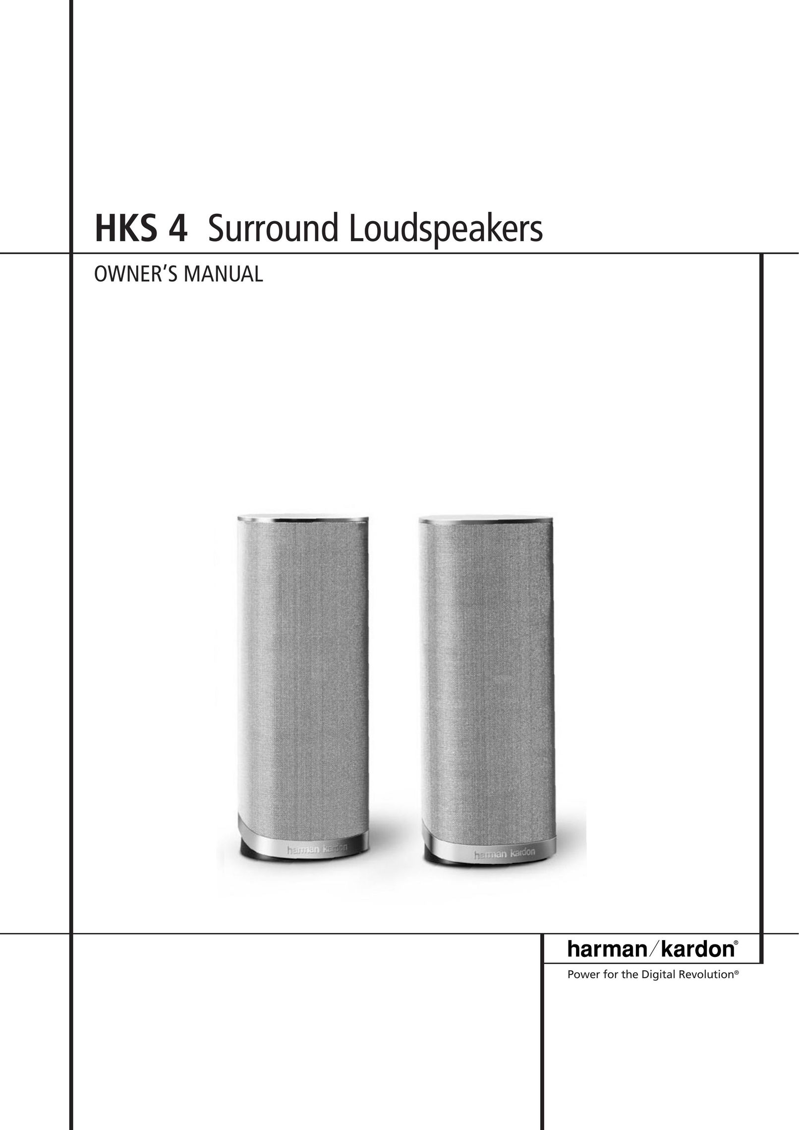 Harman-Kardon HKS 4 Speaker System User Manual