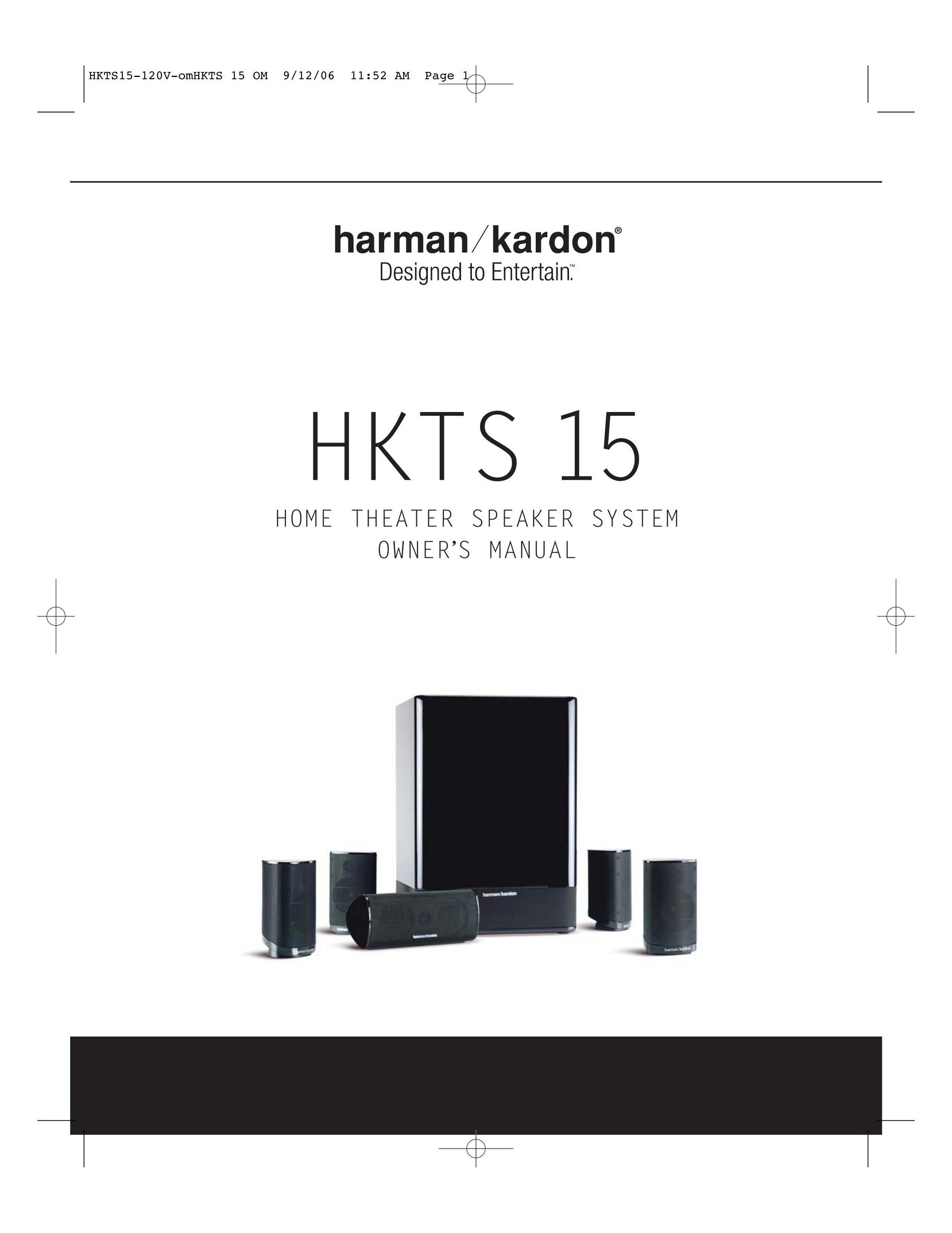Harman-Kardon HKTS 15 Speaker System User Manual