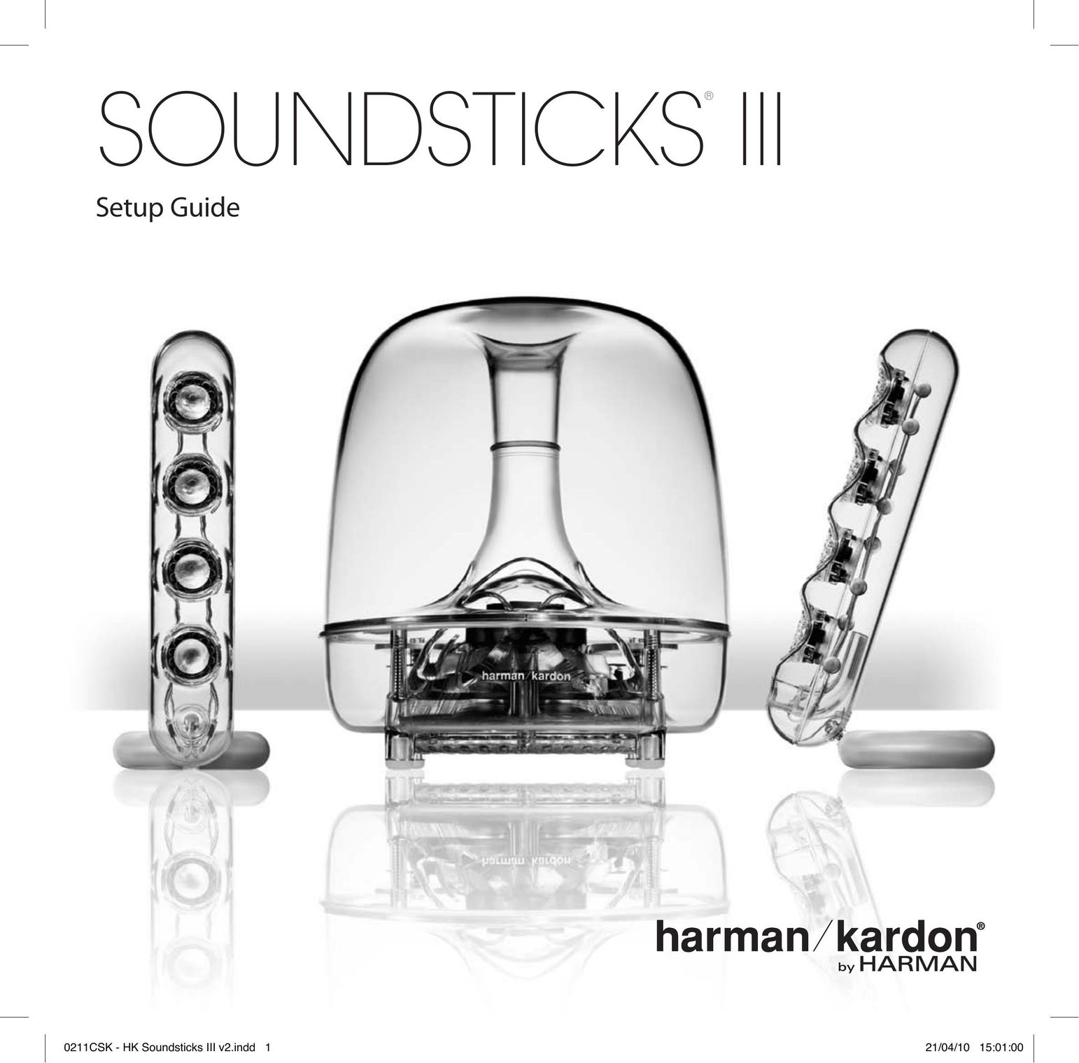 Harman-Kardon SoundSticks III Wireless Speaker System User Manual