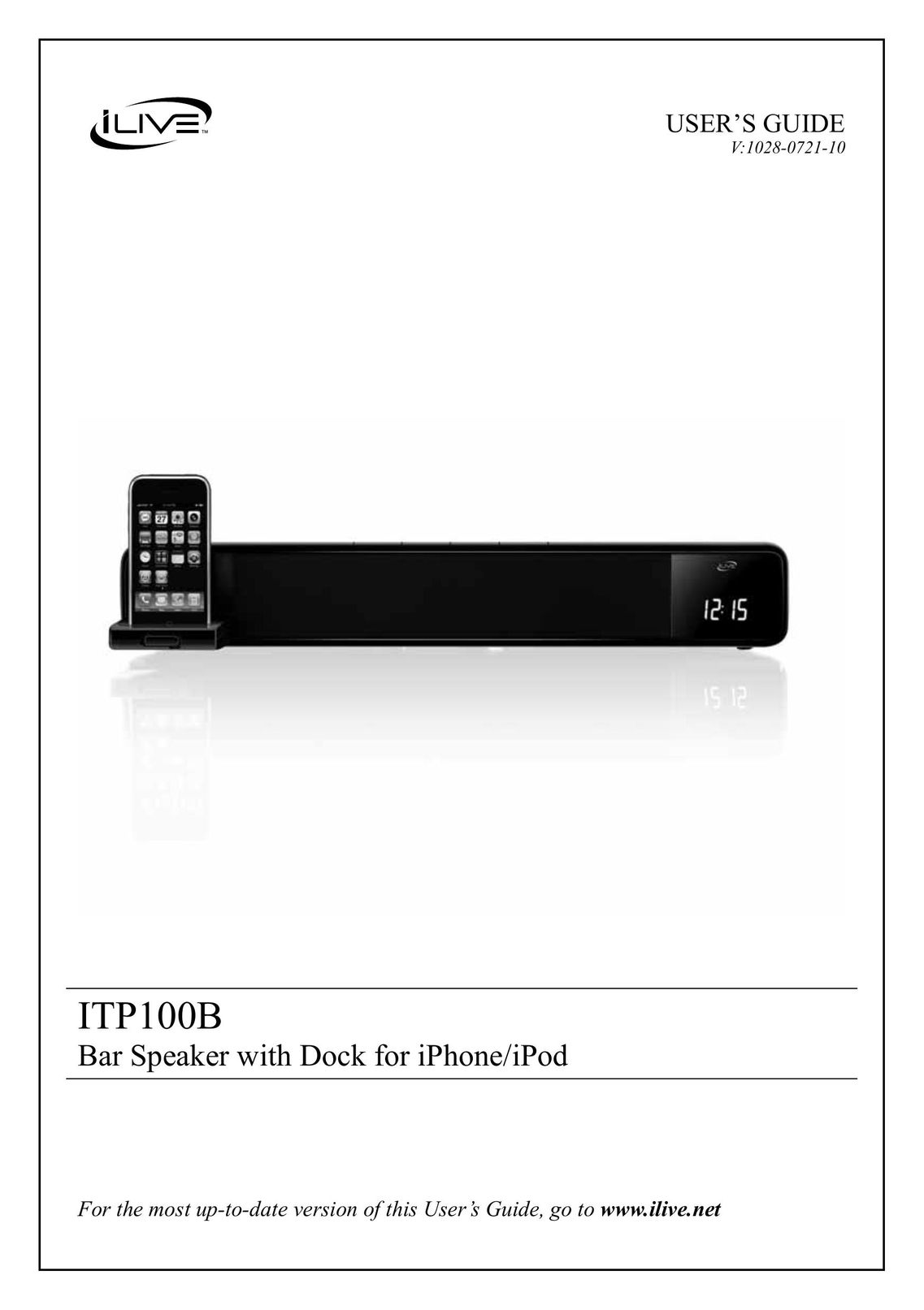 iLive ITP100B Speaker System User Manual
