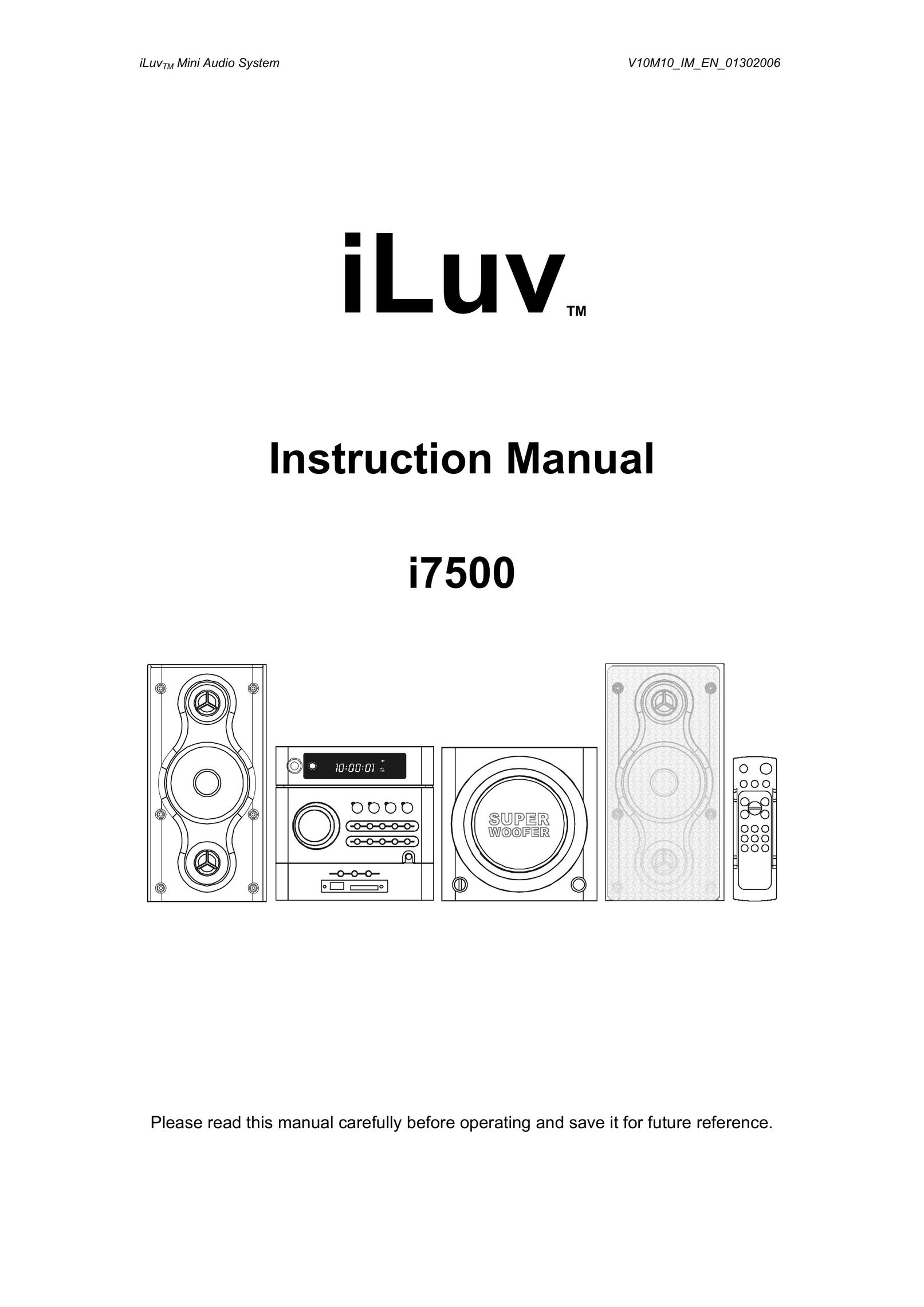 Iluv i7500 Speaker System User Manual
