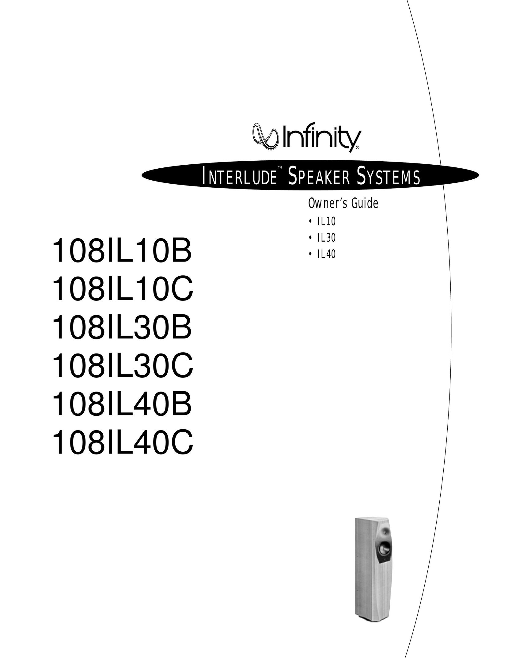 Infinity 108IL40B Speaker System User Manual