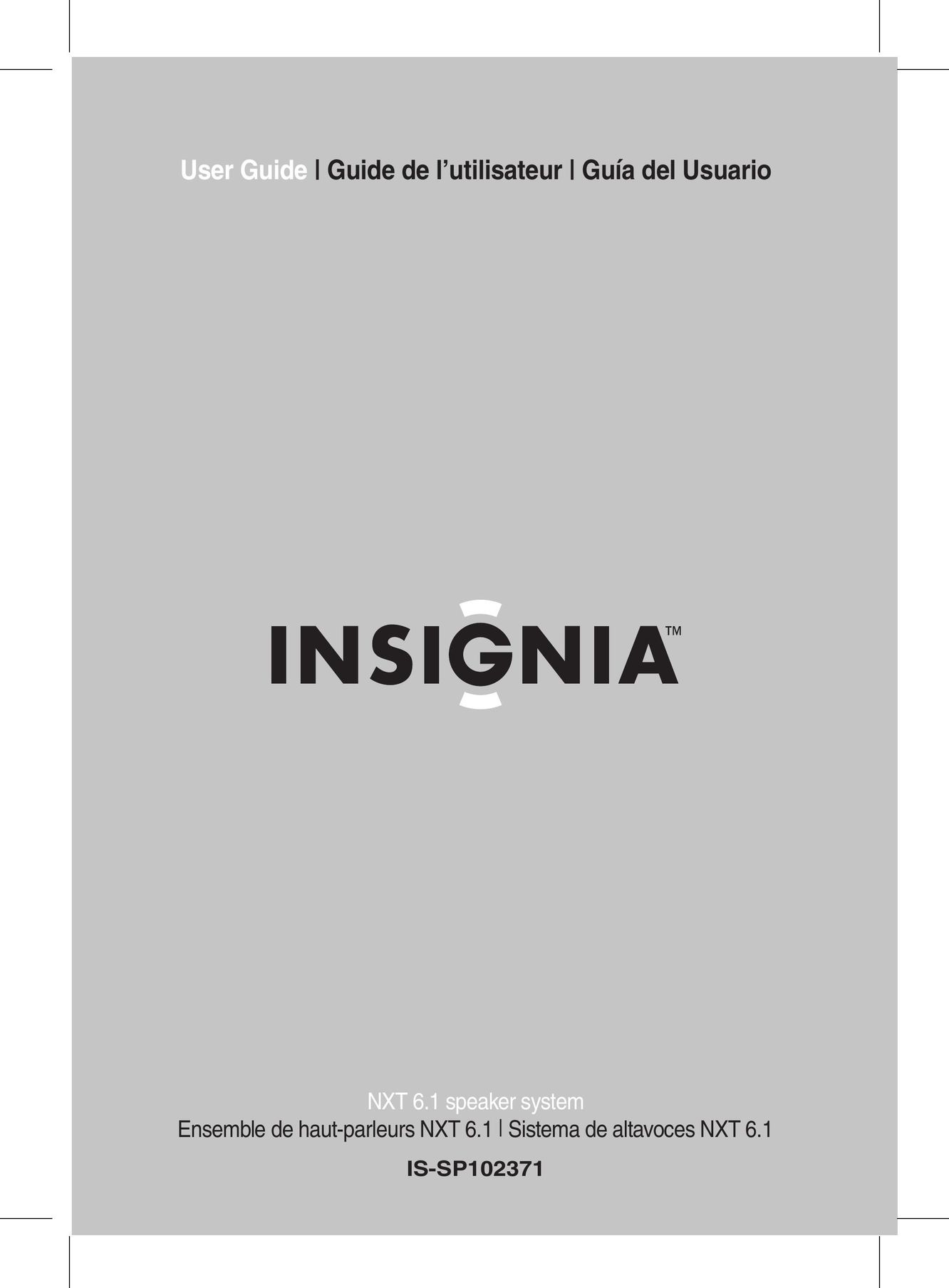 Insignia IS-SP102371 Speaker System User Manual