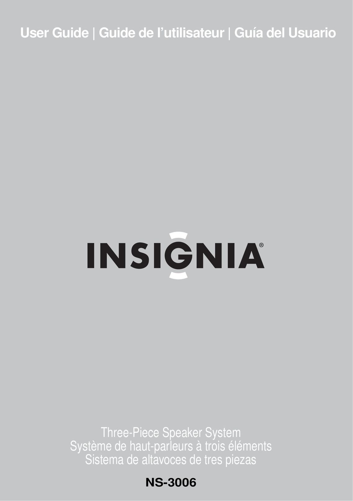 Insignia NS-3006 Speaker System User Manual