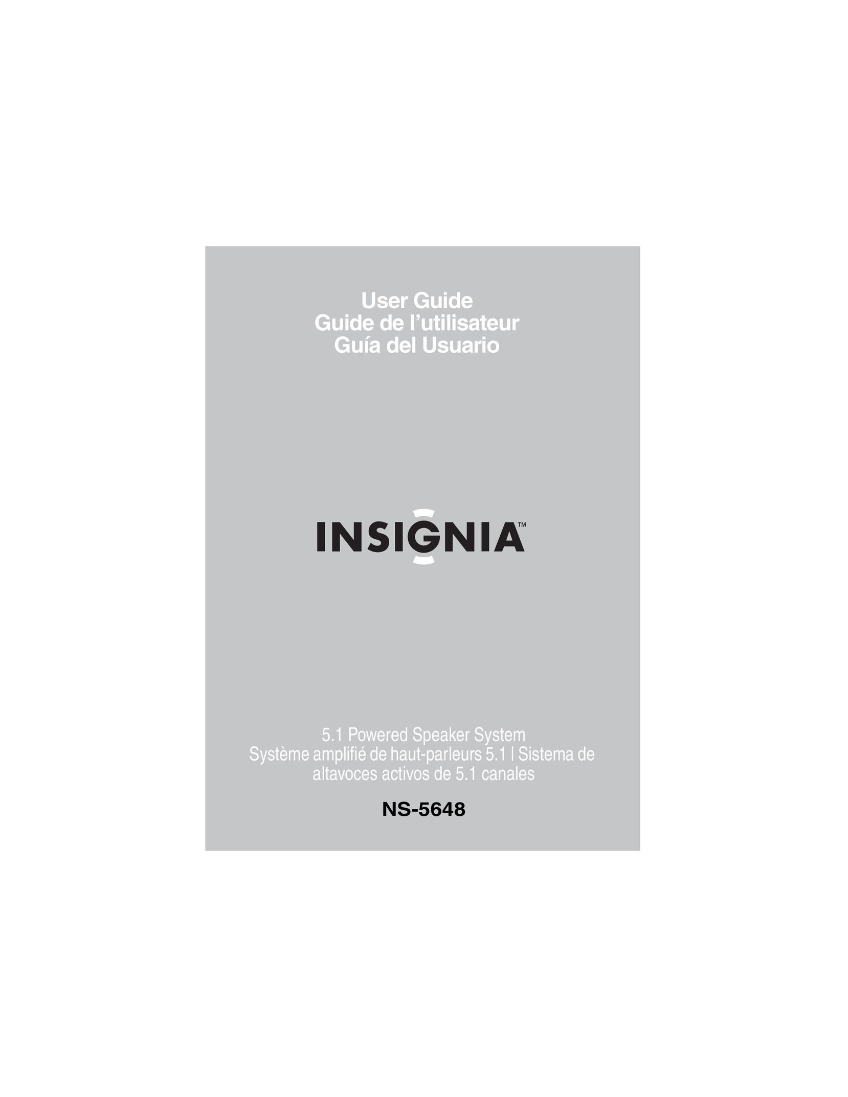 Insignia NS-5648 Speaker System User Manual