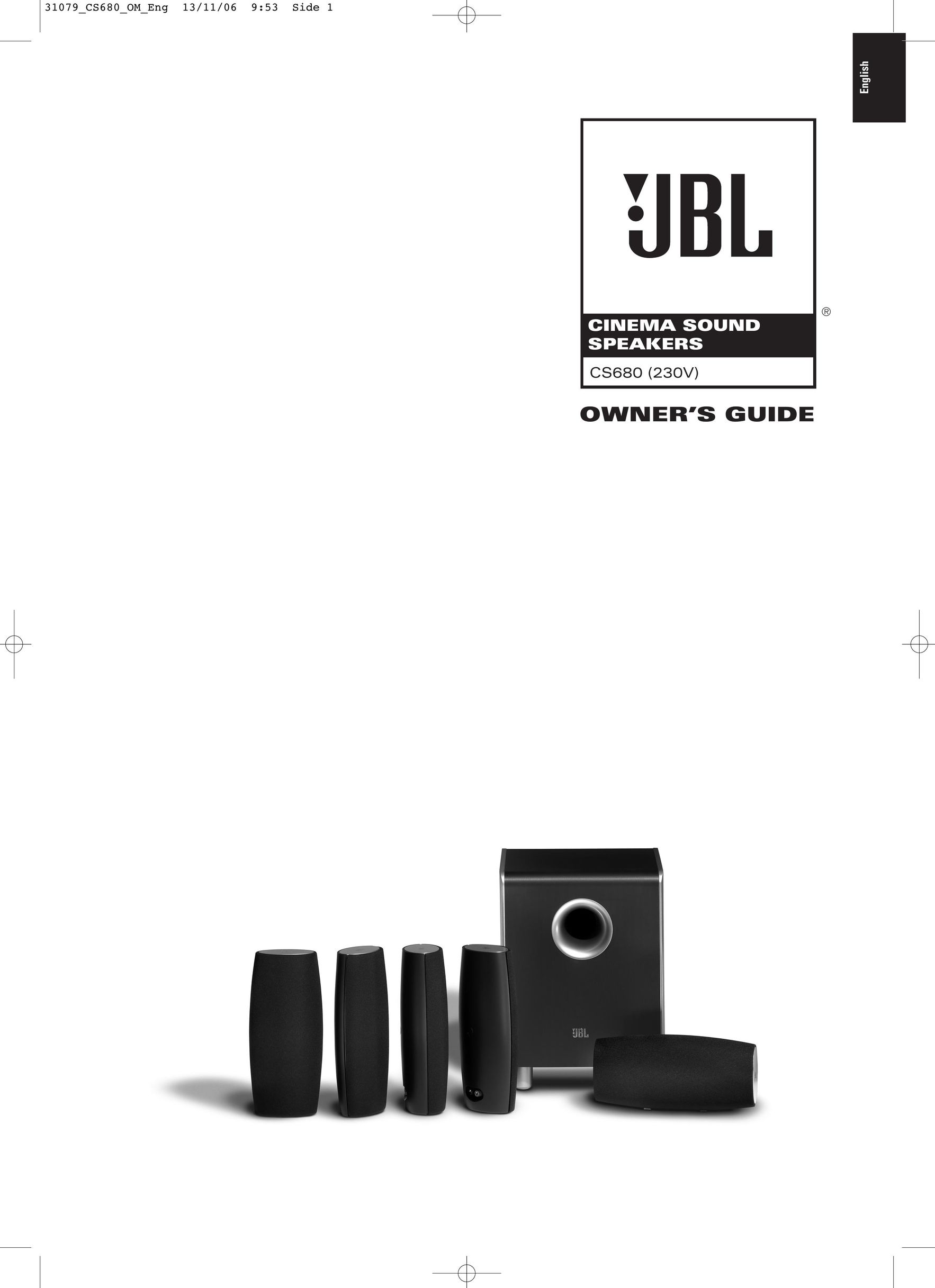 JBL CS680 (230V) Speaker System User Manual
