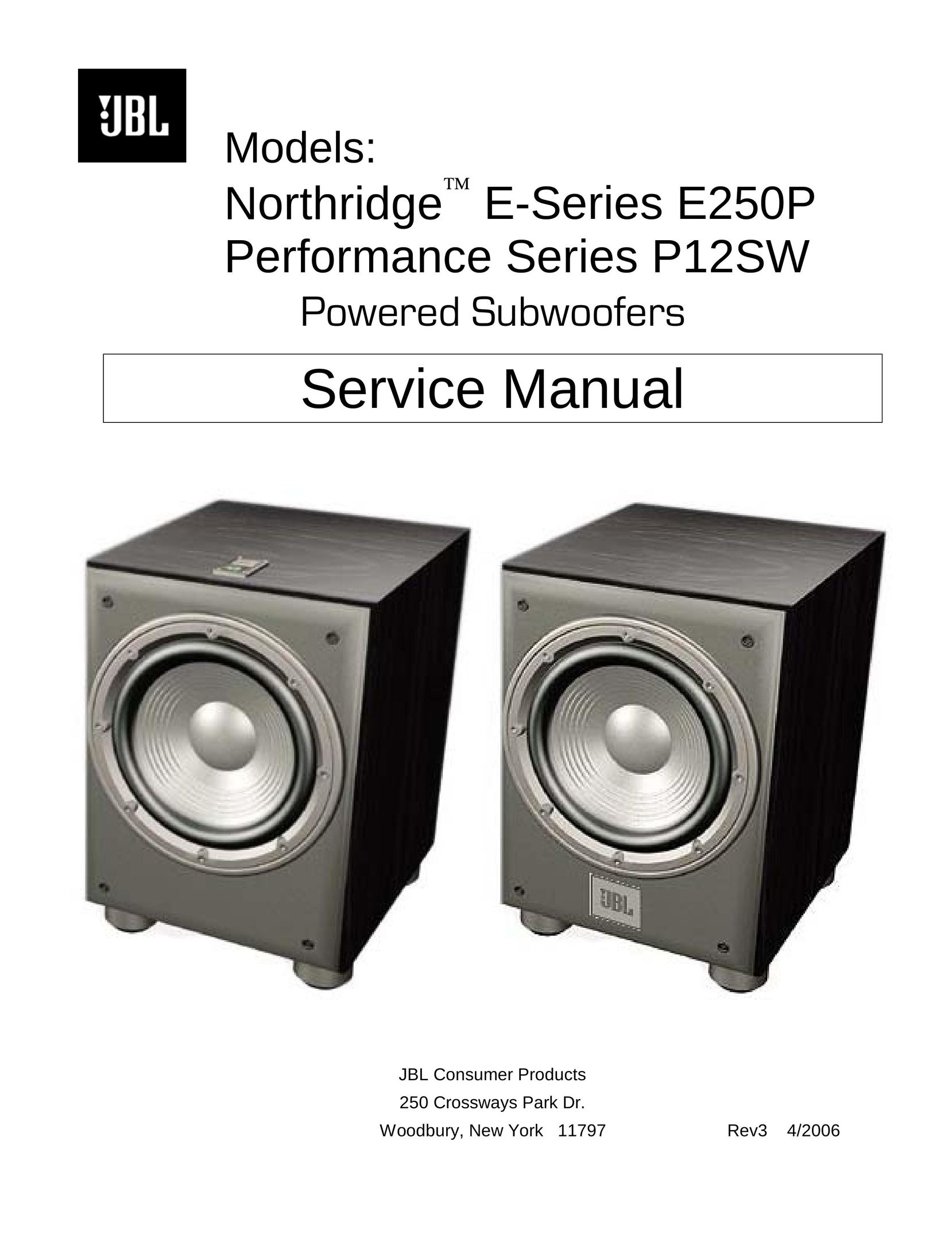 JBL E250P Speaker System User Manual