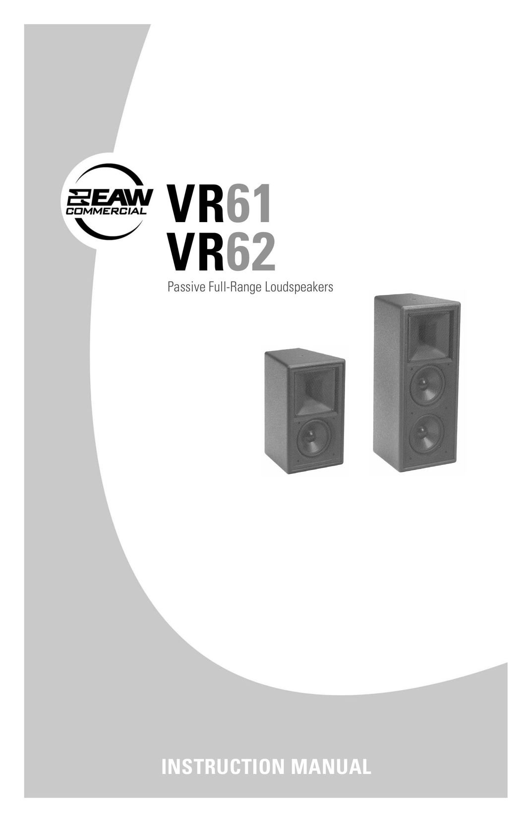 Kenwood VR62 Speaker System User Manual