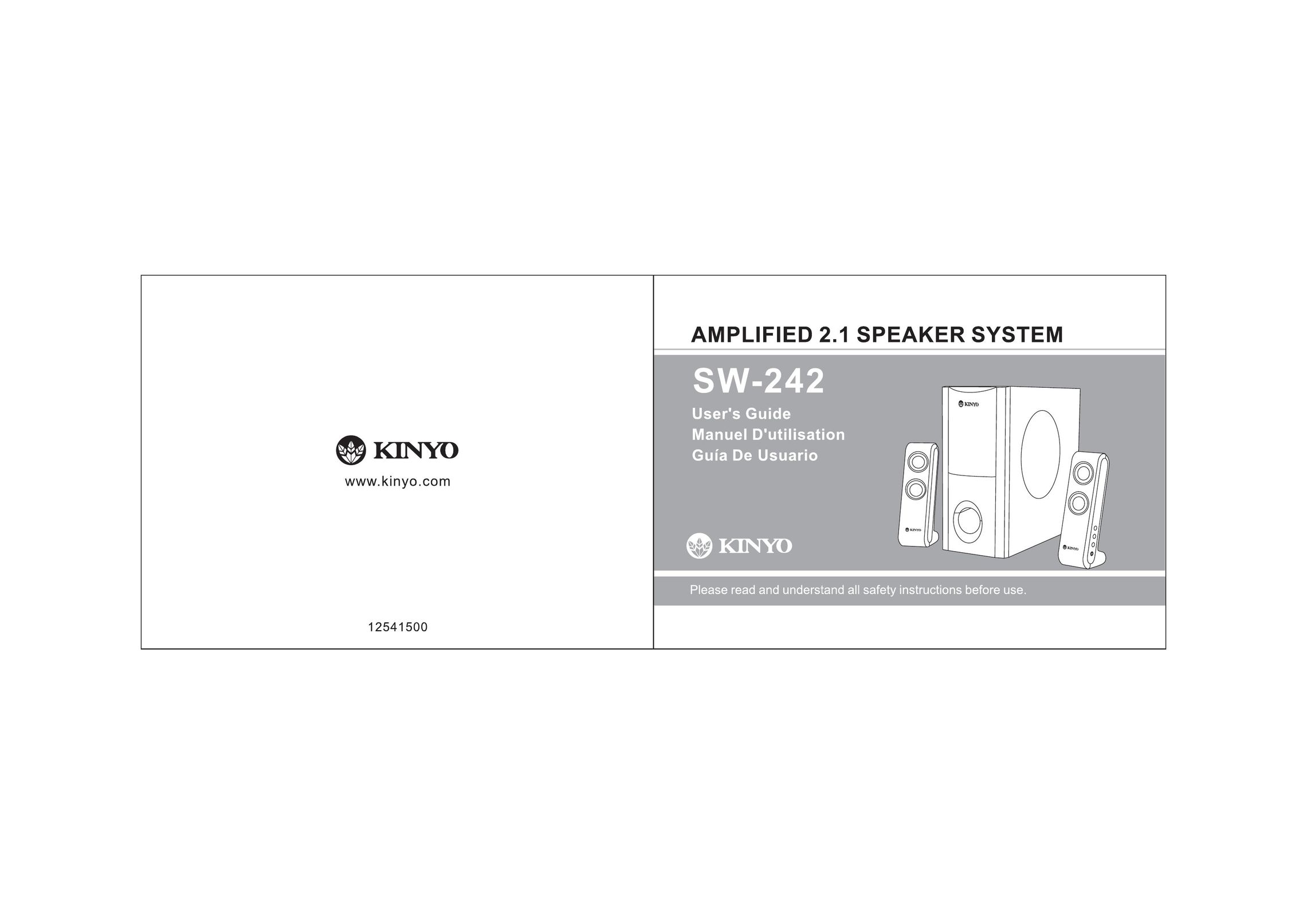 Kinyo 645-040 Speaker System User Manual