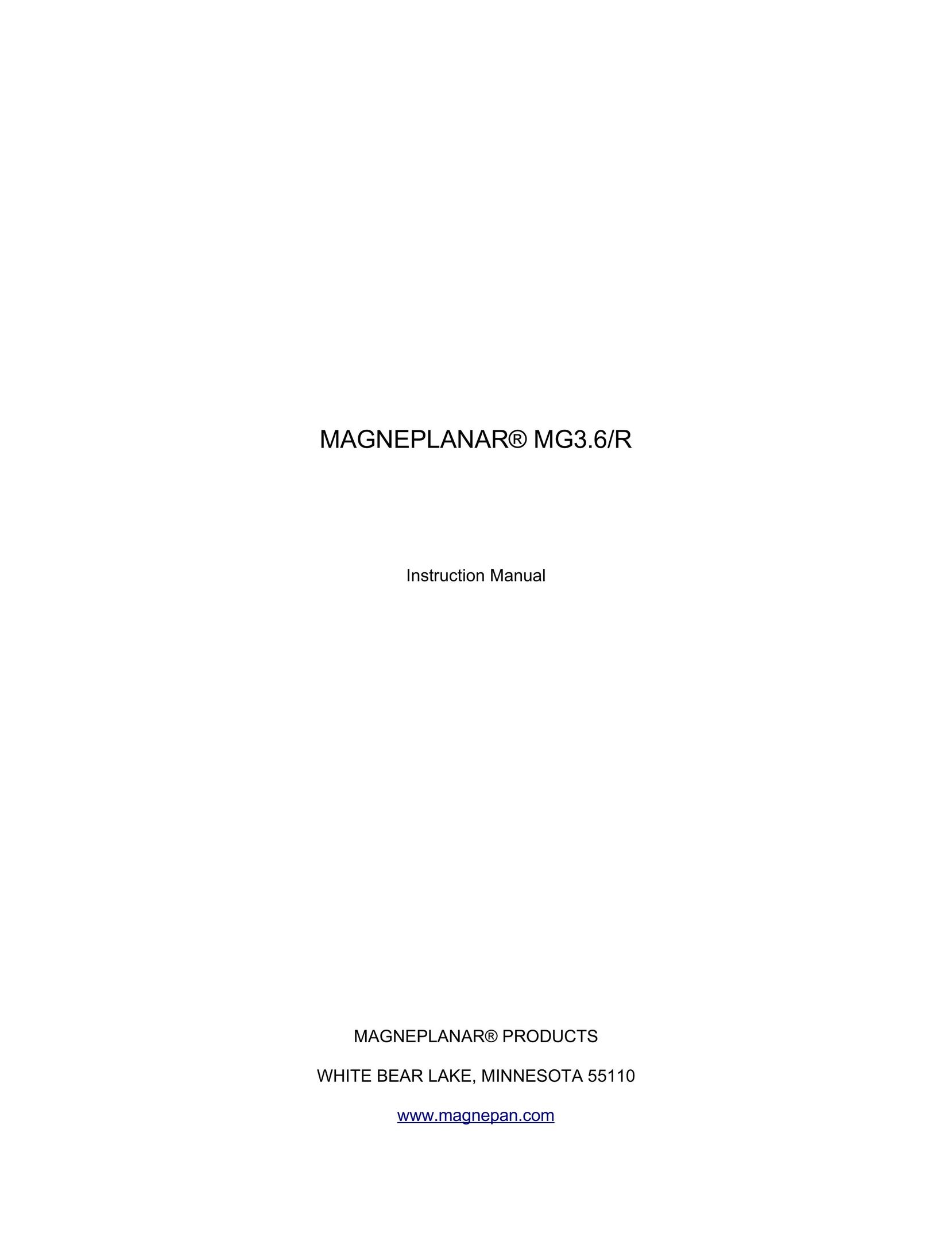 Magnepan MG3.6/R Speaker System User Manual
