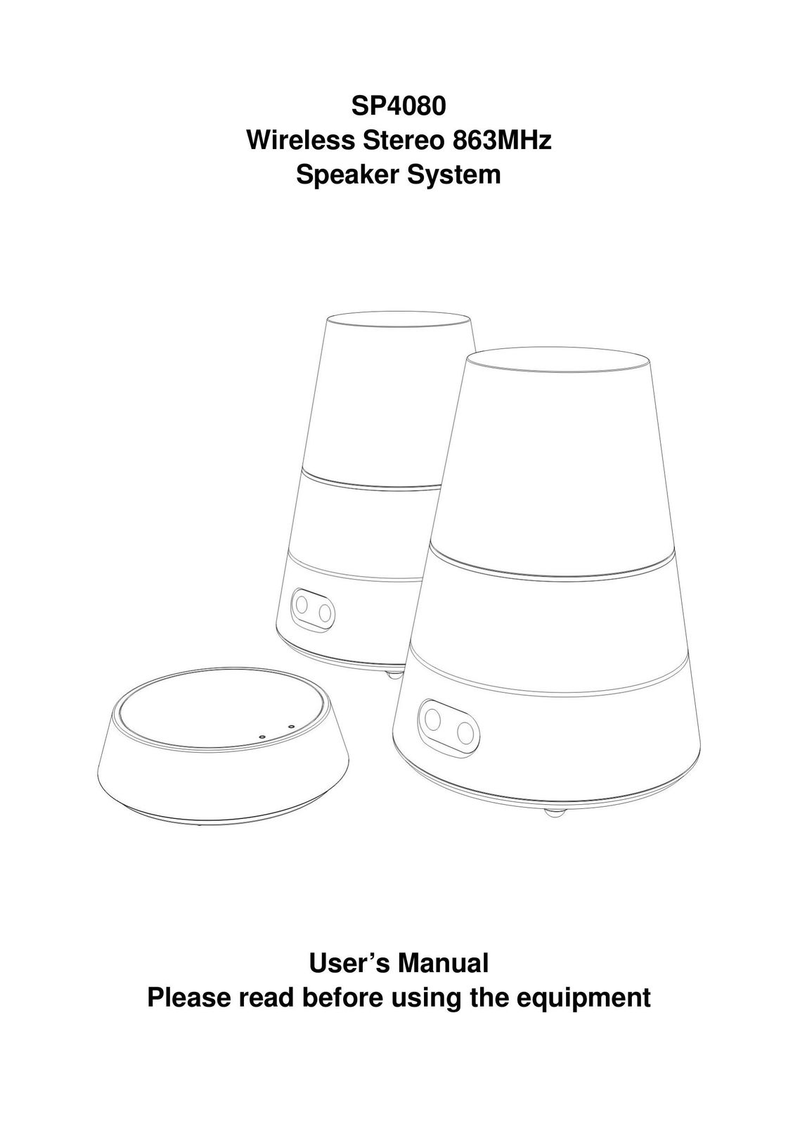 Mark Feldstein & Assoc SP4080 Speaker System User Manual