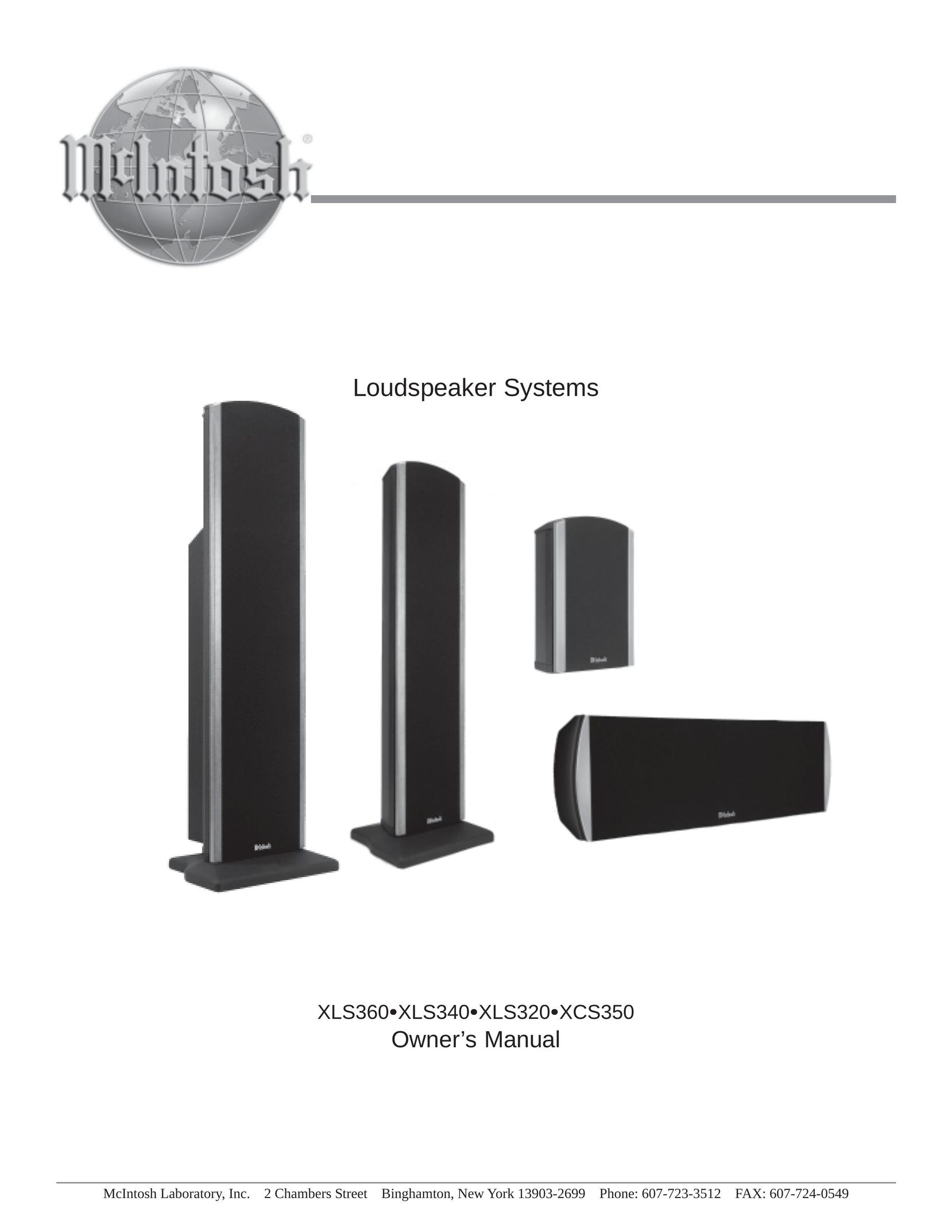 McIntosh XLS320 Speaker System User Manual