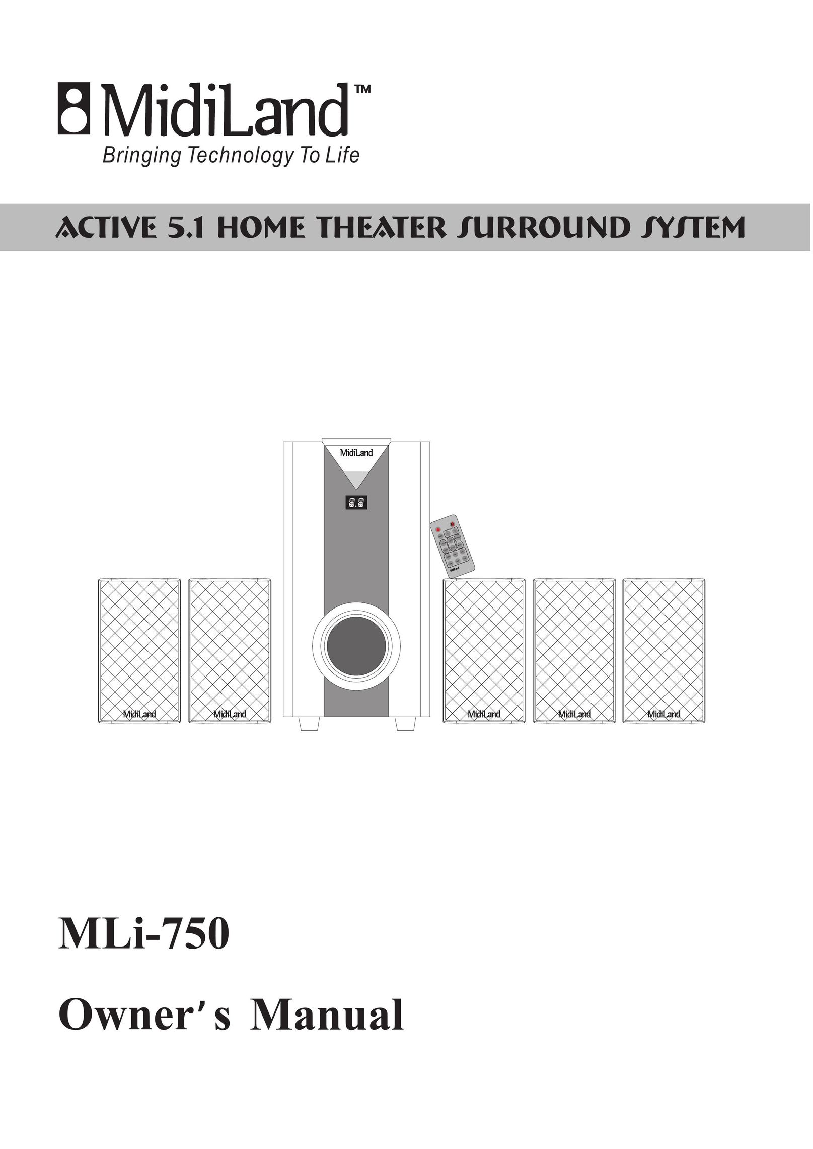 MidiLand 750 Speaker System User Manual