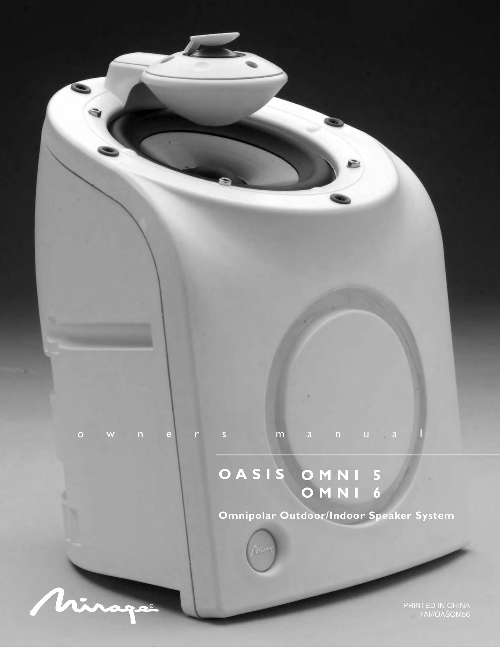 Mirage Loudspeakers OMNI 5 Speaker System User Manual