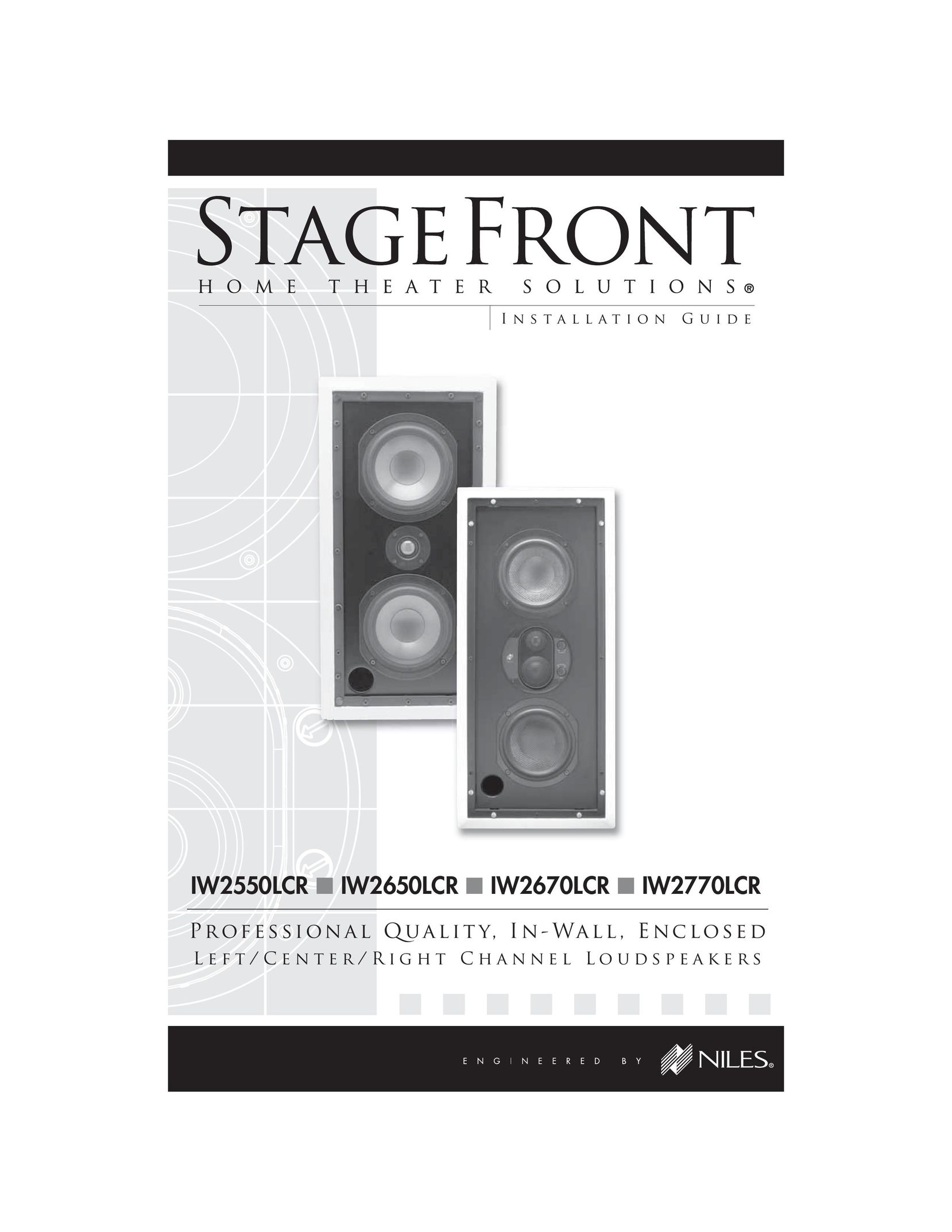 Niles Audio IW2770LCR Speaker System User Manual