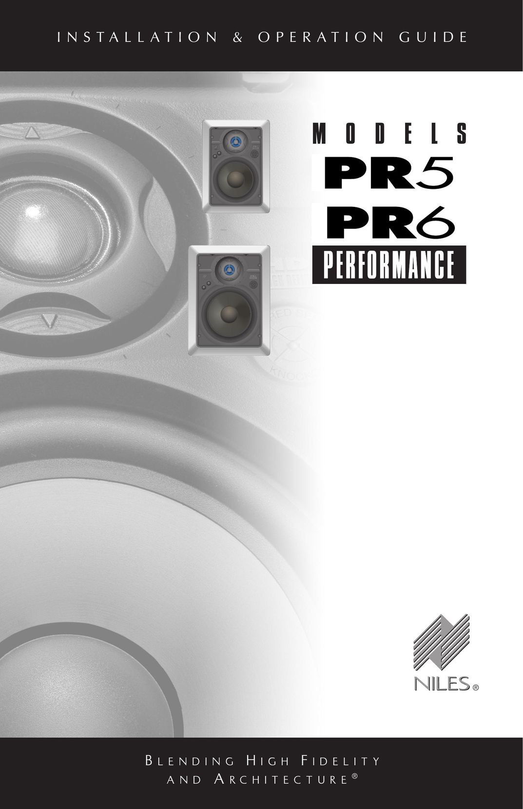 Niles Audio PR6 Speaker System User Manual