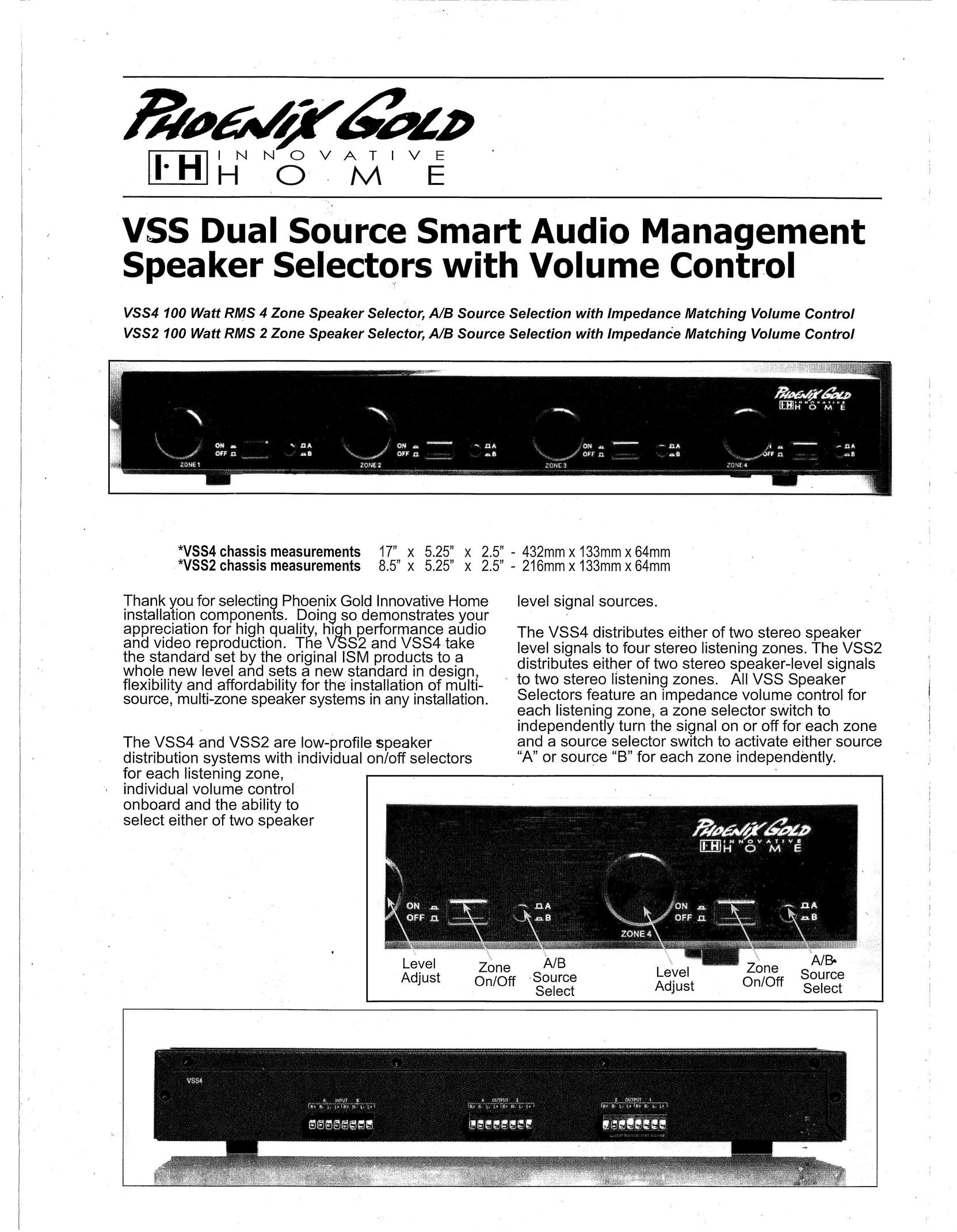 Phoenix Gold VSS2 Speaker System User Manual