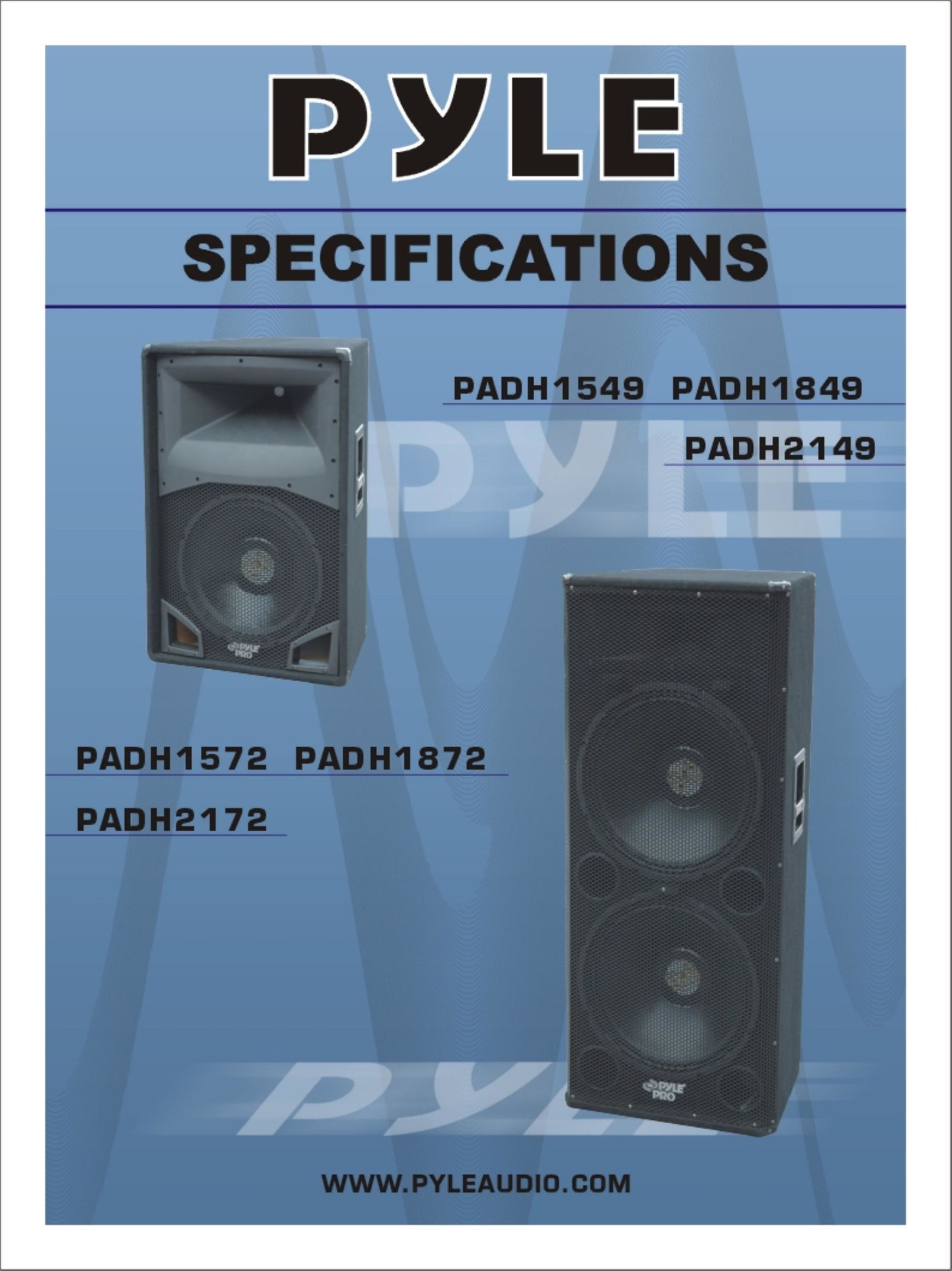 PYLE Audio PADH2172 Speaker System User Manual