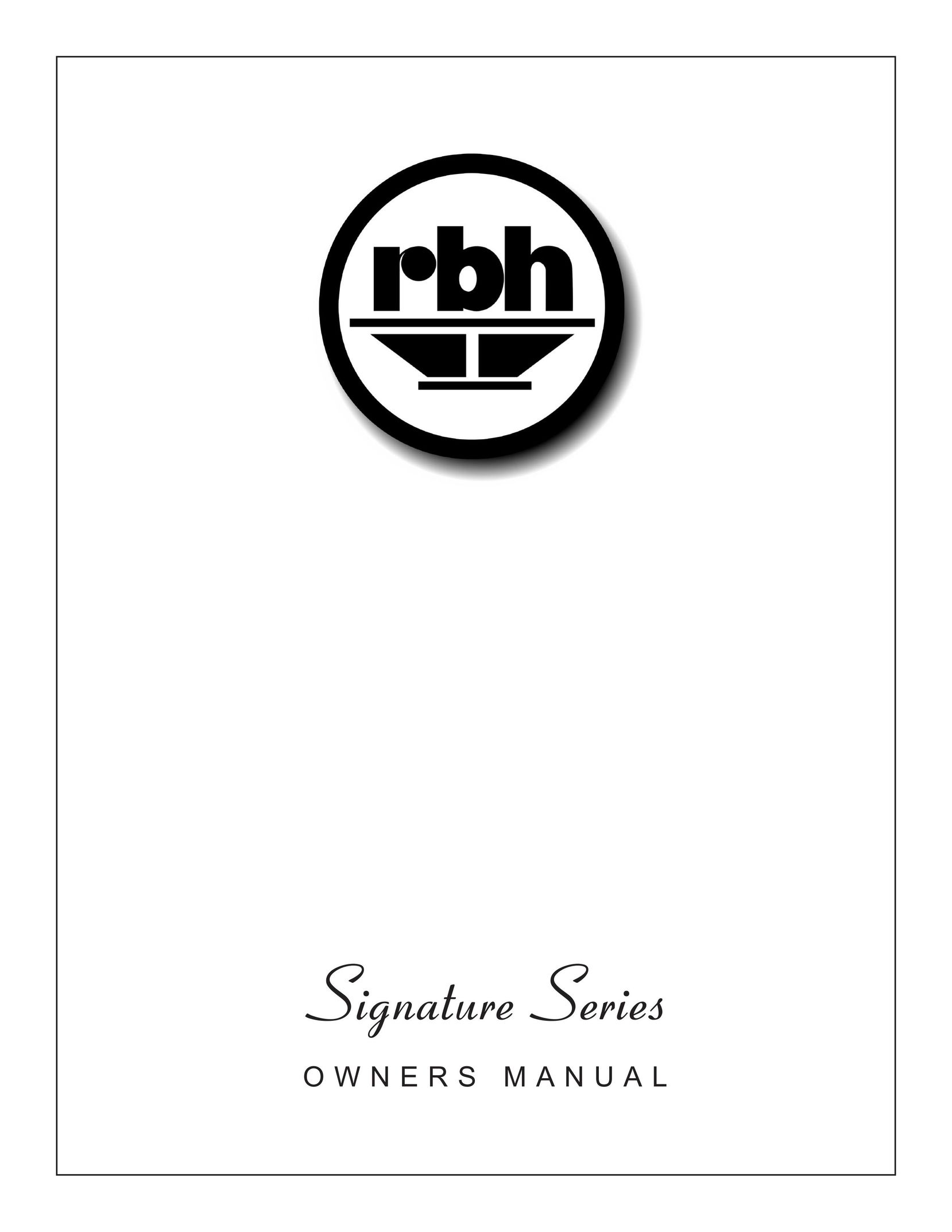 RBH Sound Signature Speaker System User Manual