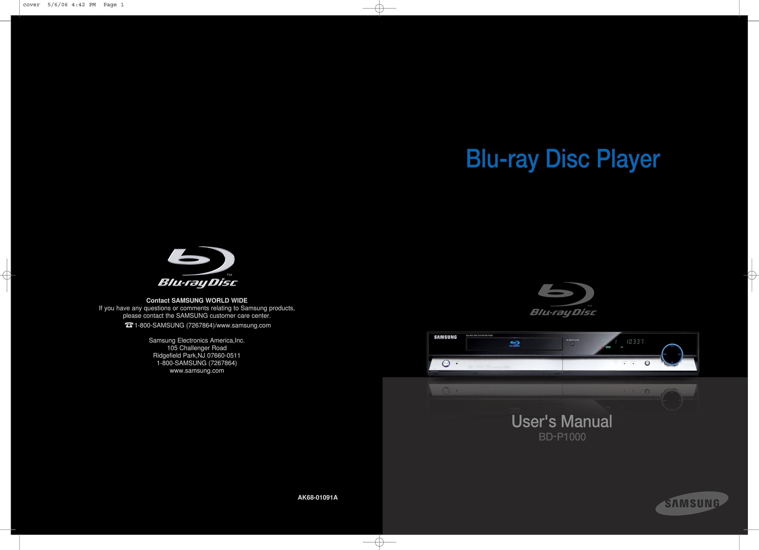 Samsung Blu-ray Disc Speaker System User Manual