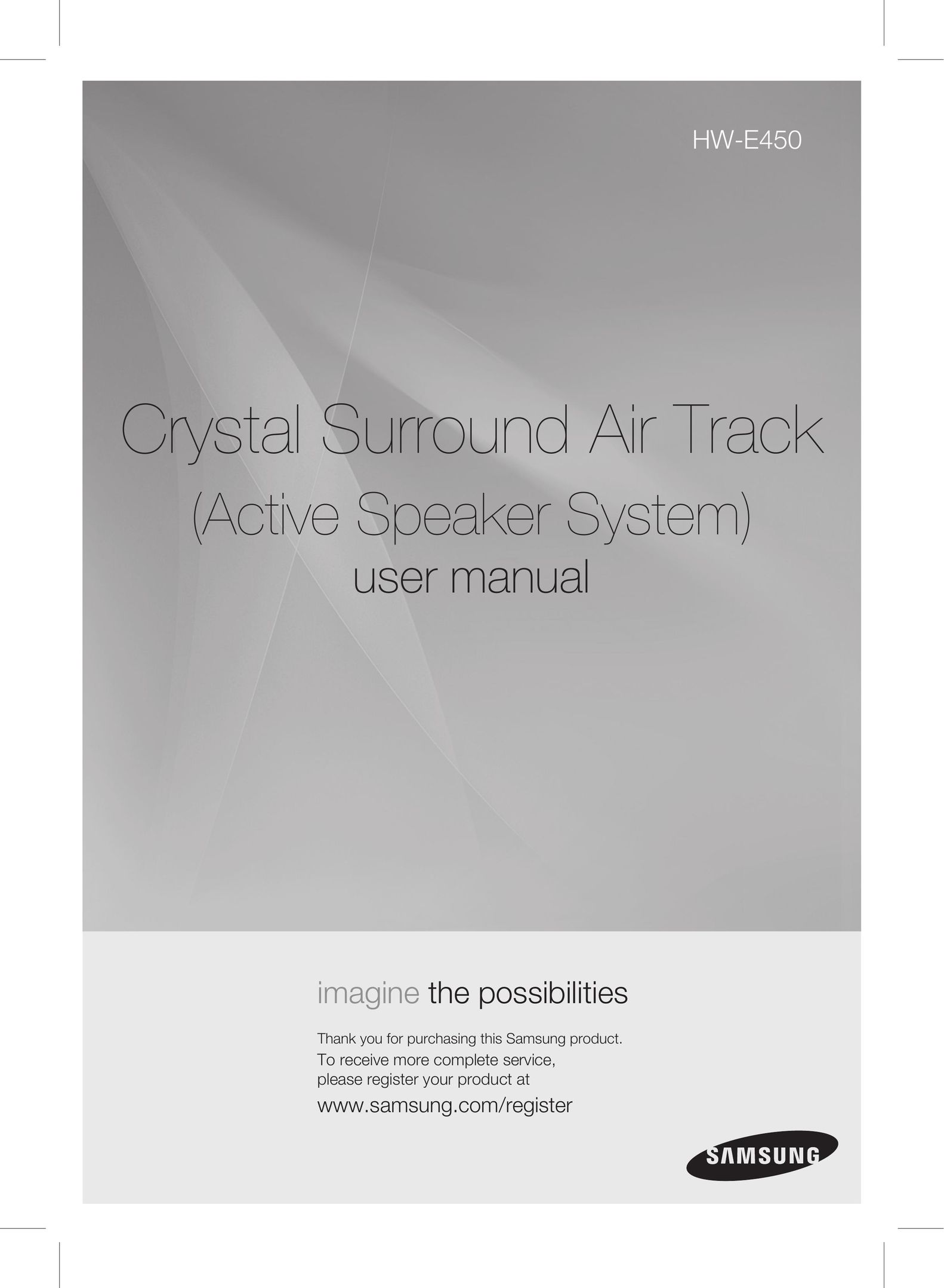 Samsung HW-E450 Speaker System User Manual